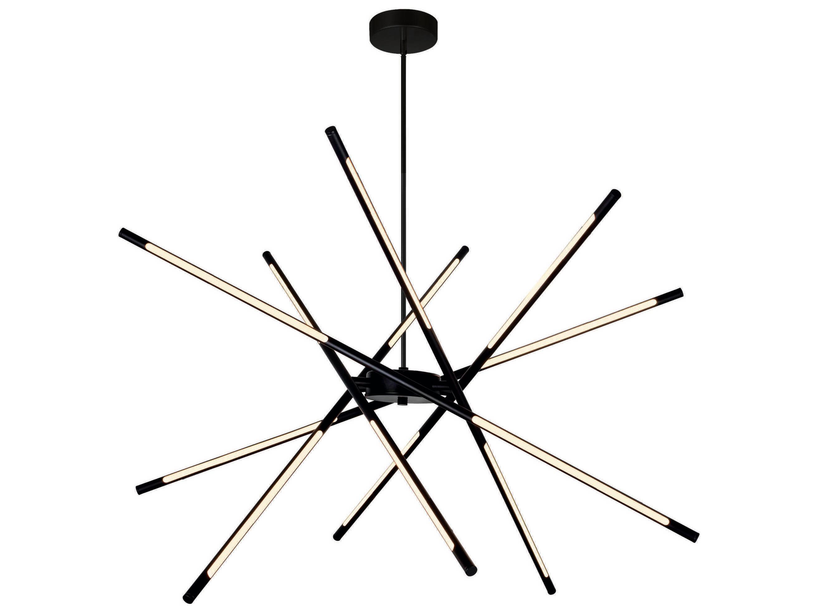 CWI Lighting Oskil Black Sputnik Pendant