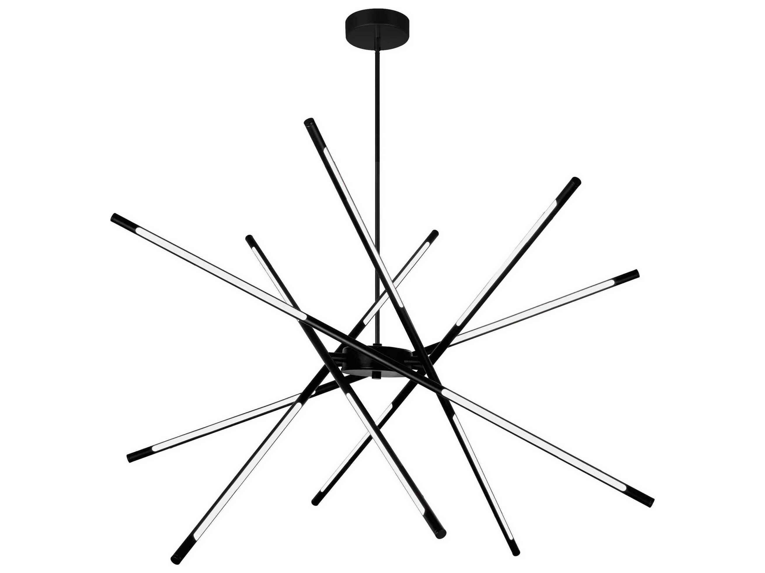 CWI Lighting Oskil Black Sputnik Pendant