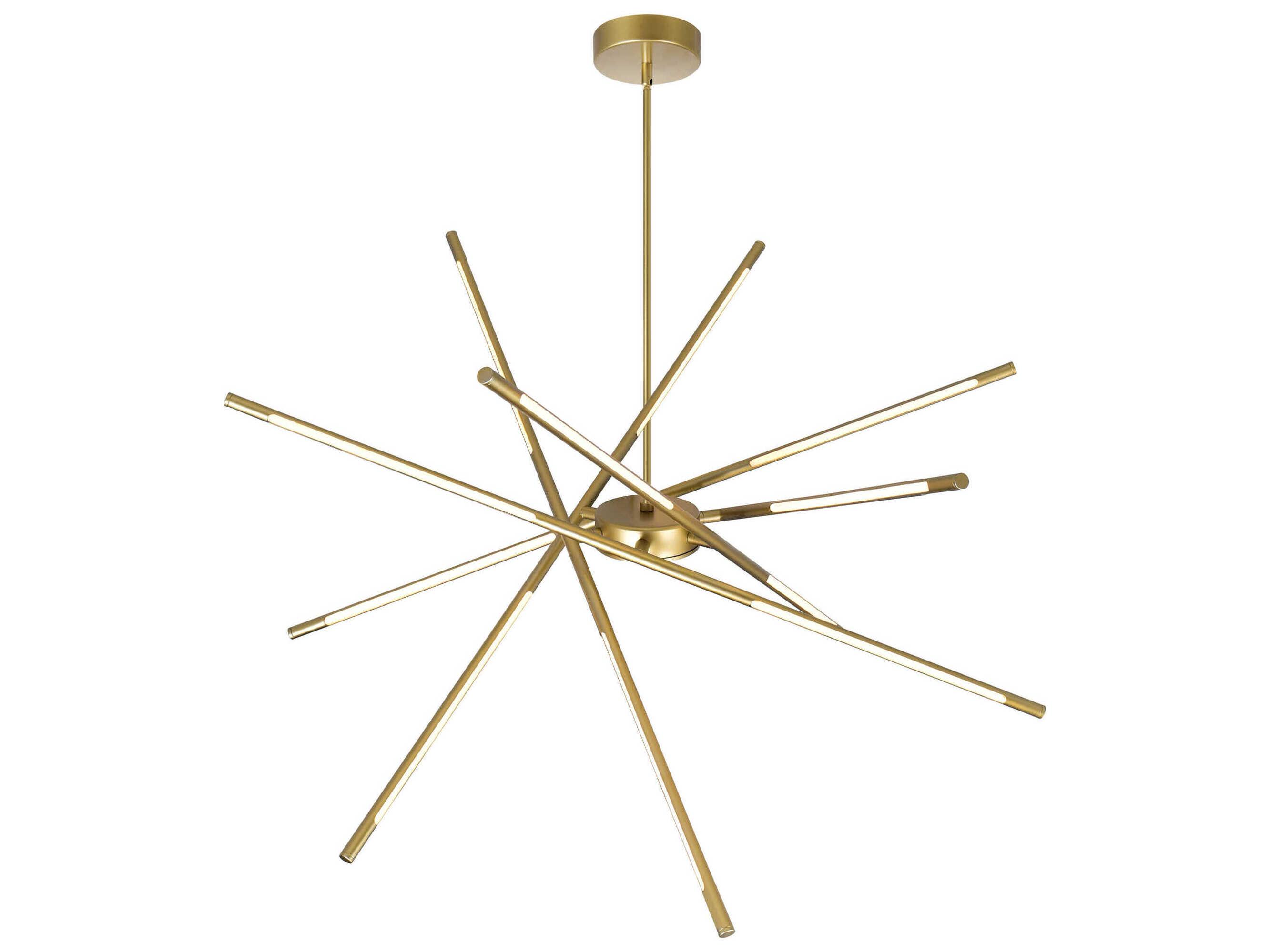 CWI Lighting Oskil Satin Gold Sputnik Pendant
