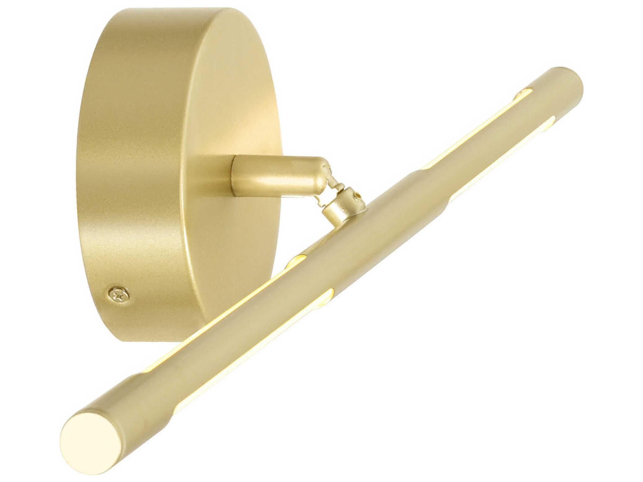 CWI Lighting Oskil Satin Gold Picture Light