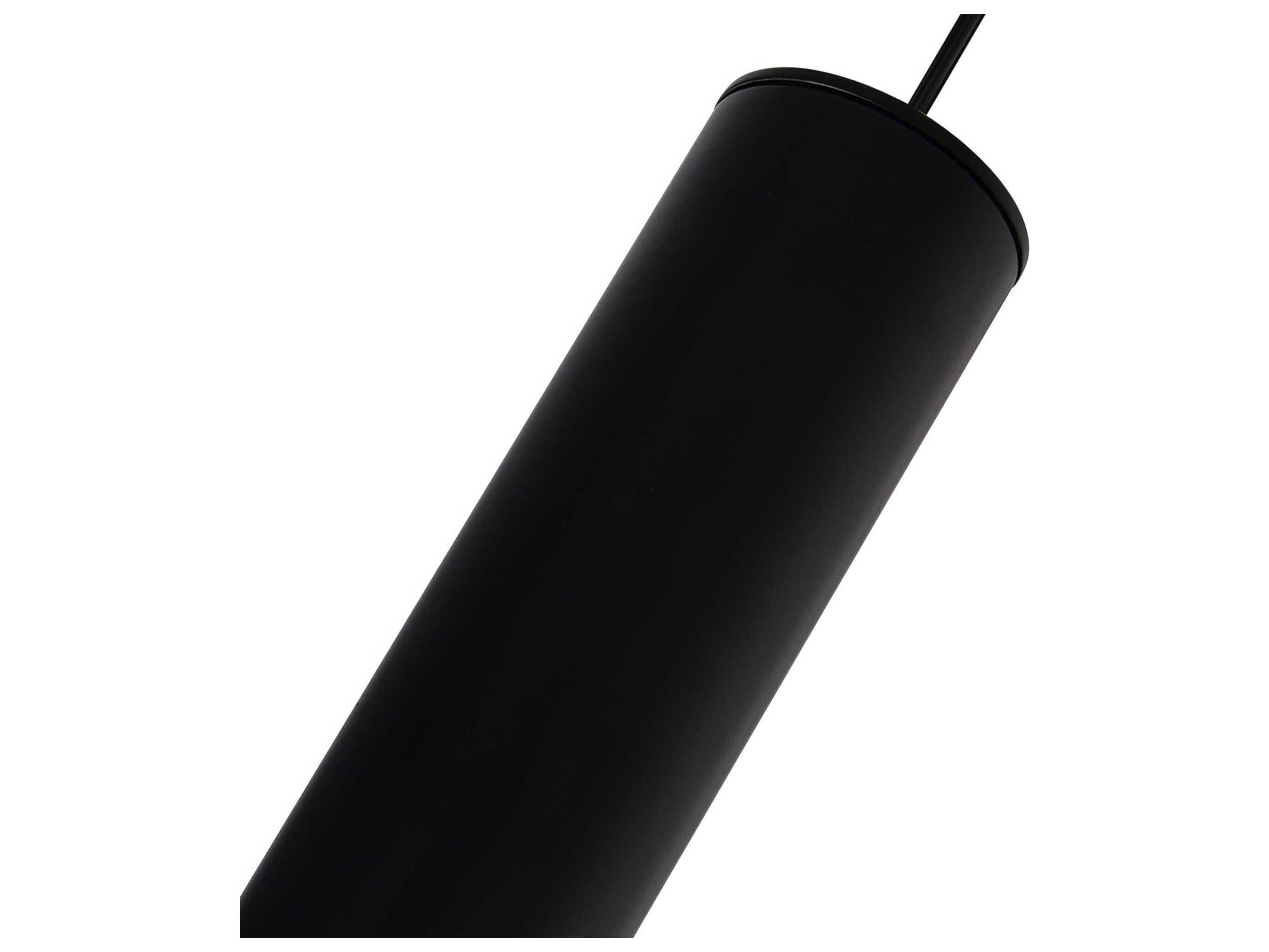CWI Lighting Lena Black Cylinder Mini Pendant