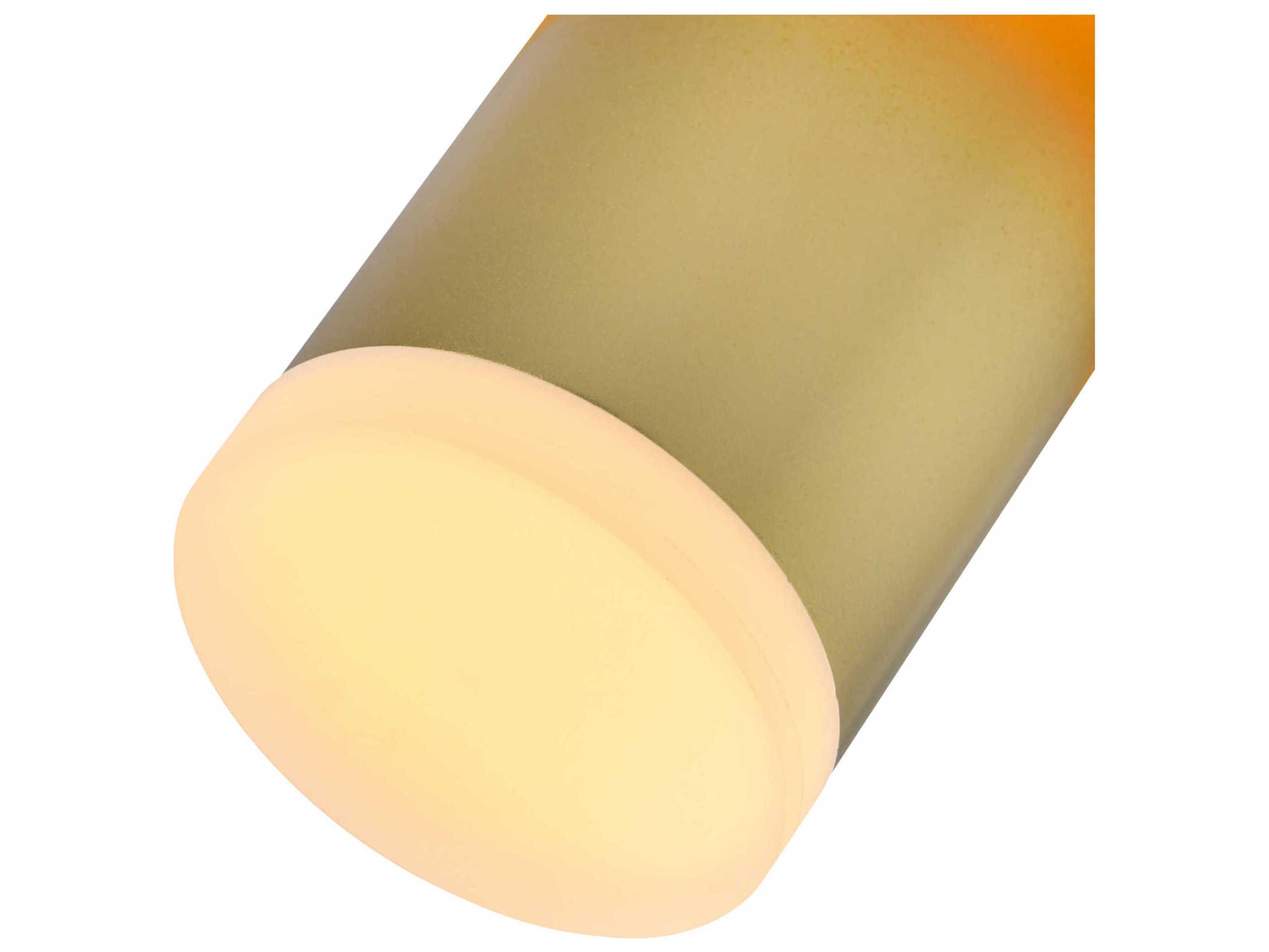 CWI Lighting Lena Satin Gold Cylinder Mini Pendant