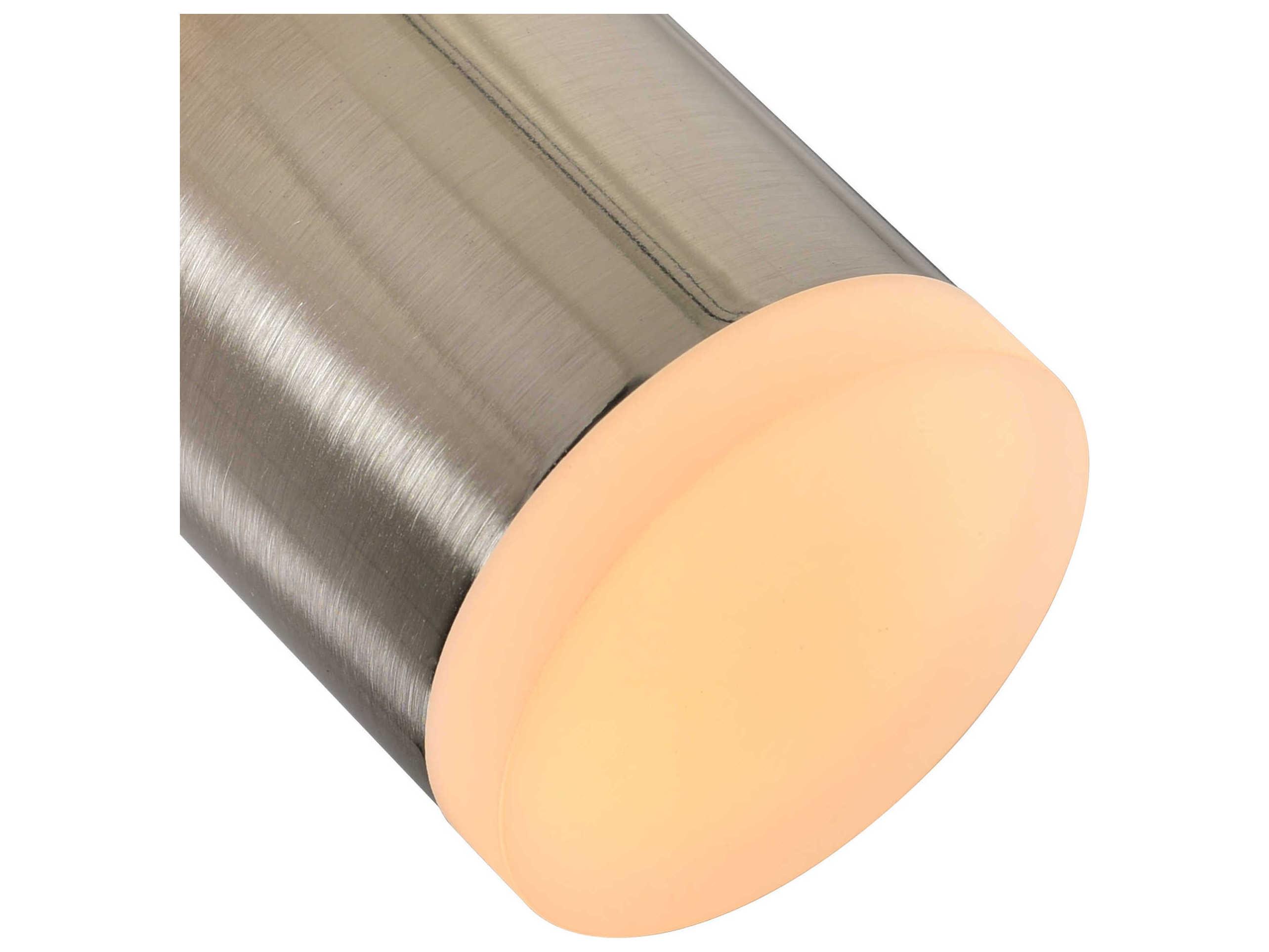 CWI Lighting Lena Satin Nickel Cylinder Mini Pendant