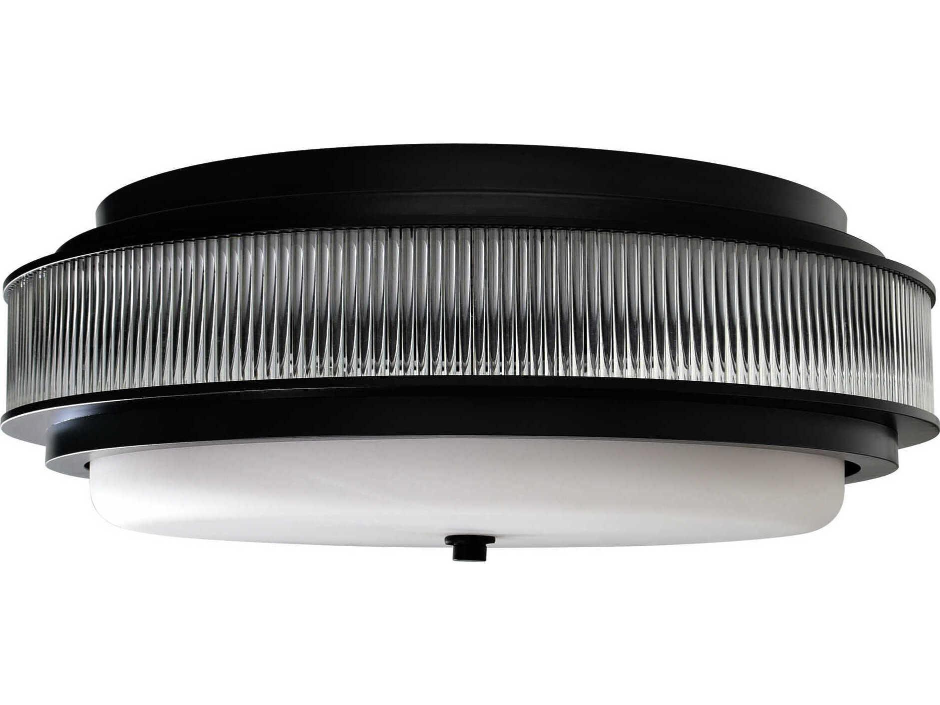CWI Lighting Valdivia 5-Light Black Flush Mount