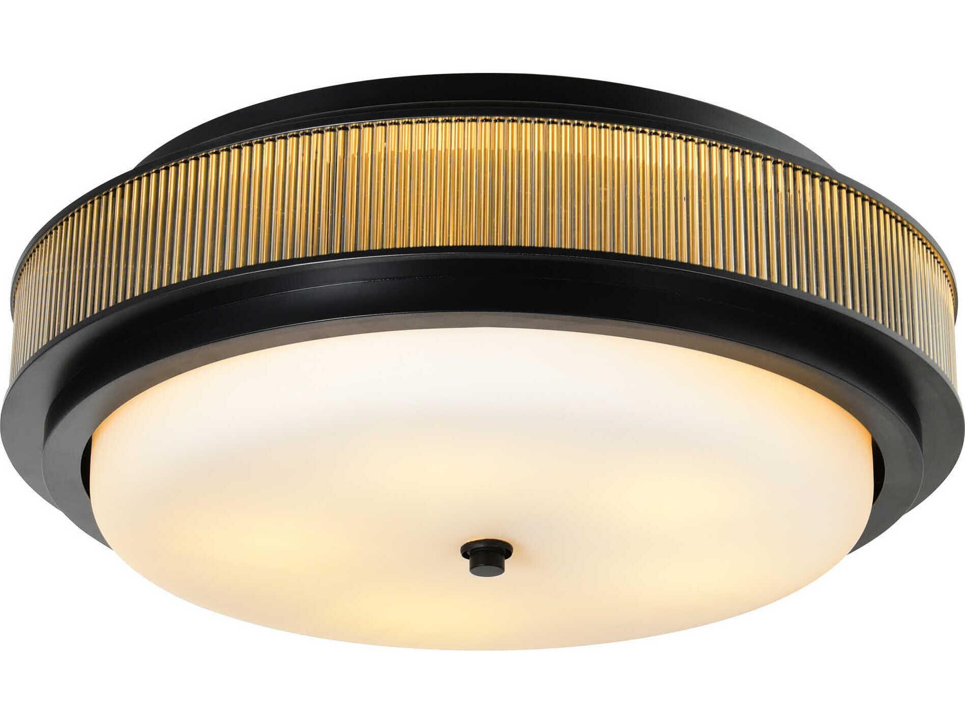 CWI Lighting Valdivia 5-Light Black Flush Mount