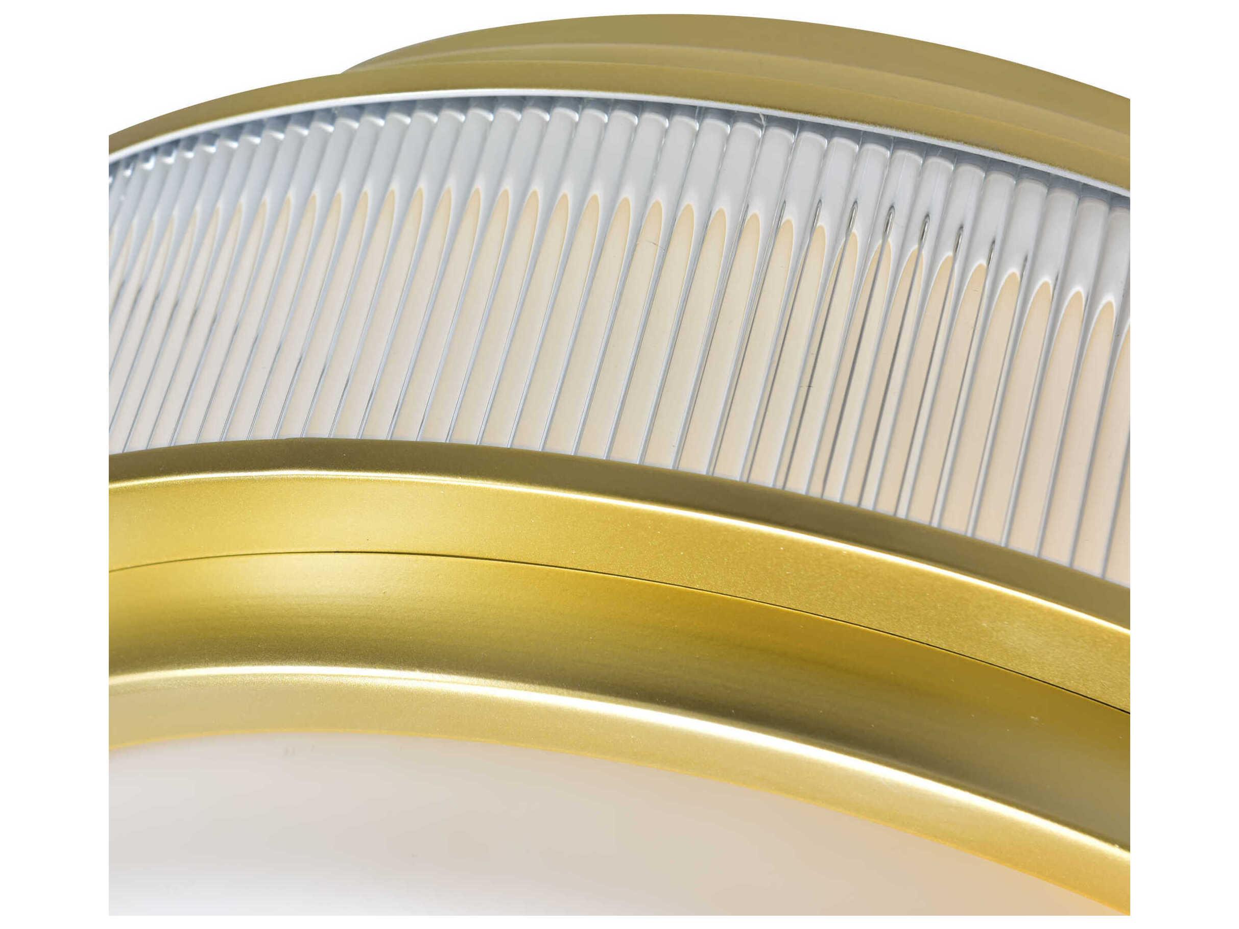 CWI Lighting Valdivia 5-Light Satin Gold Flush Mount