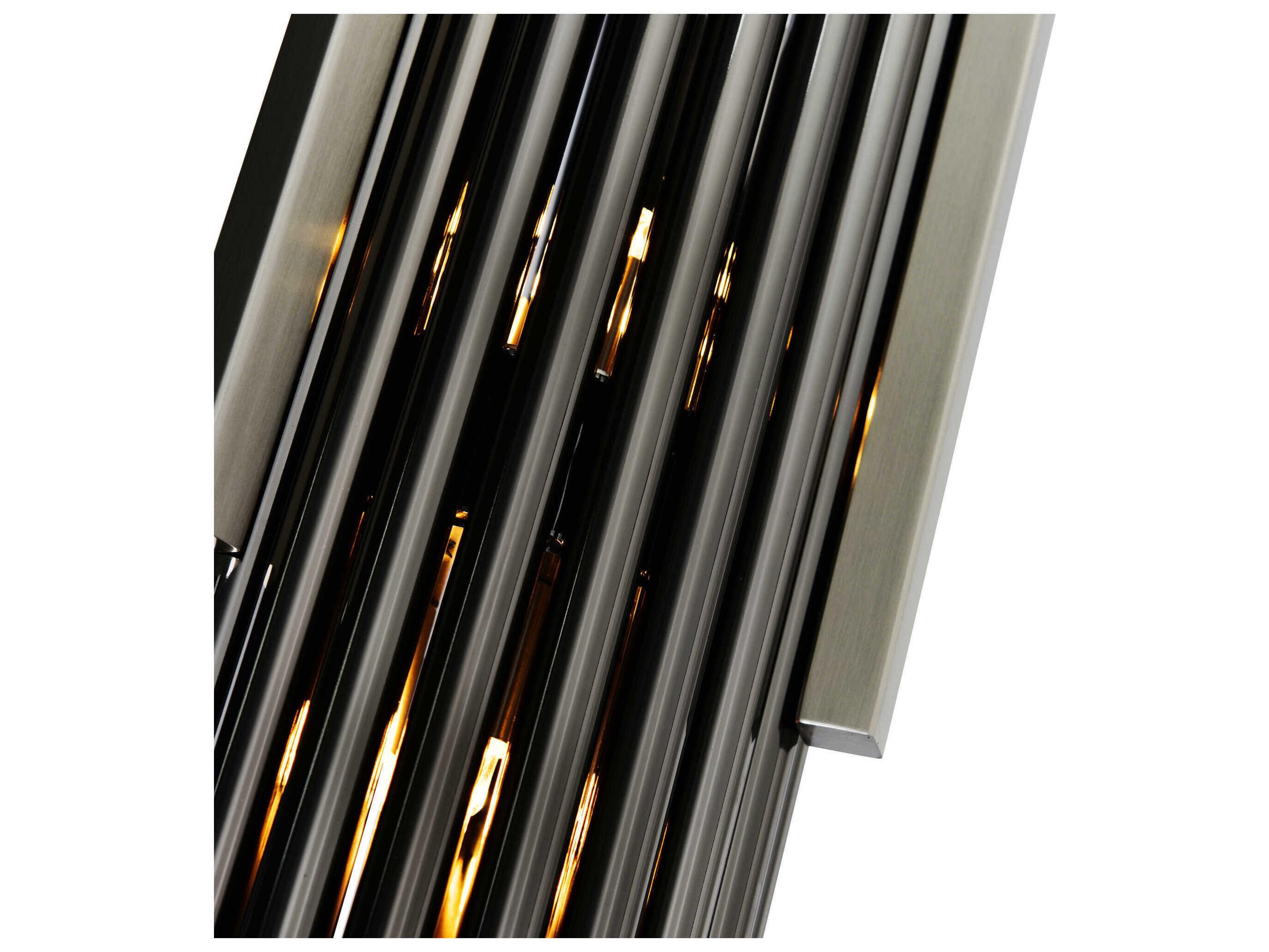 CWI Lighting Fermont 6-Light Satin Nickel Pearl Black Cylinder Mini Pendant