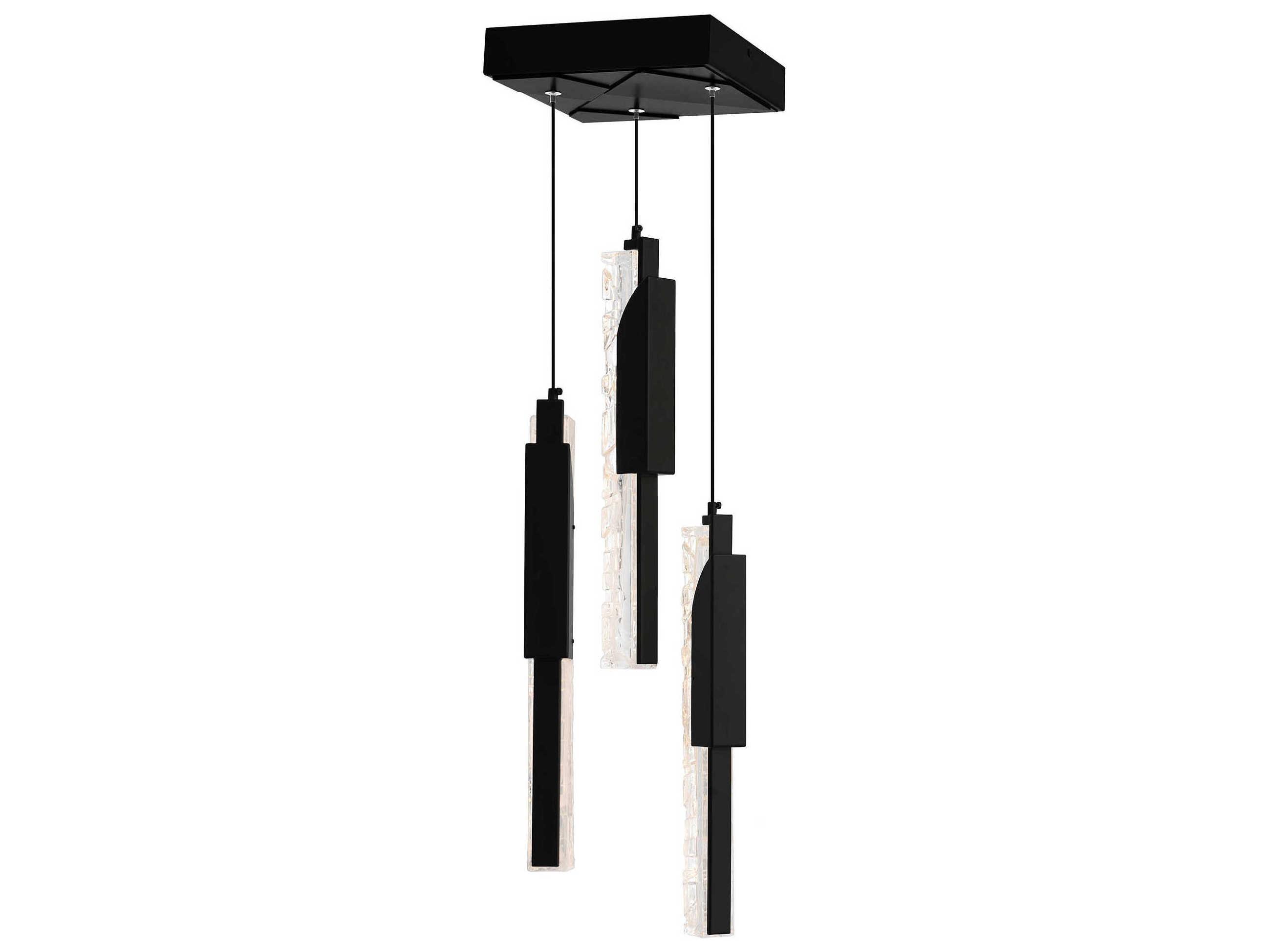 CWI Lighting Valira Black Linear Mini Pendant