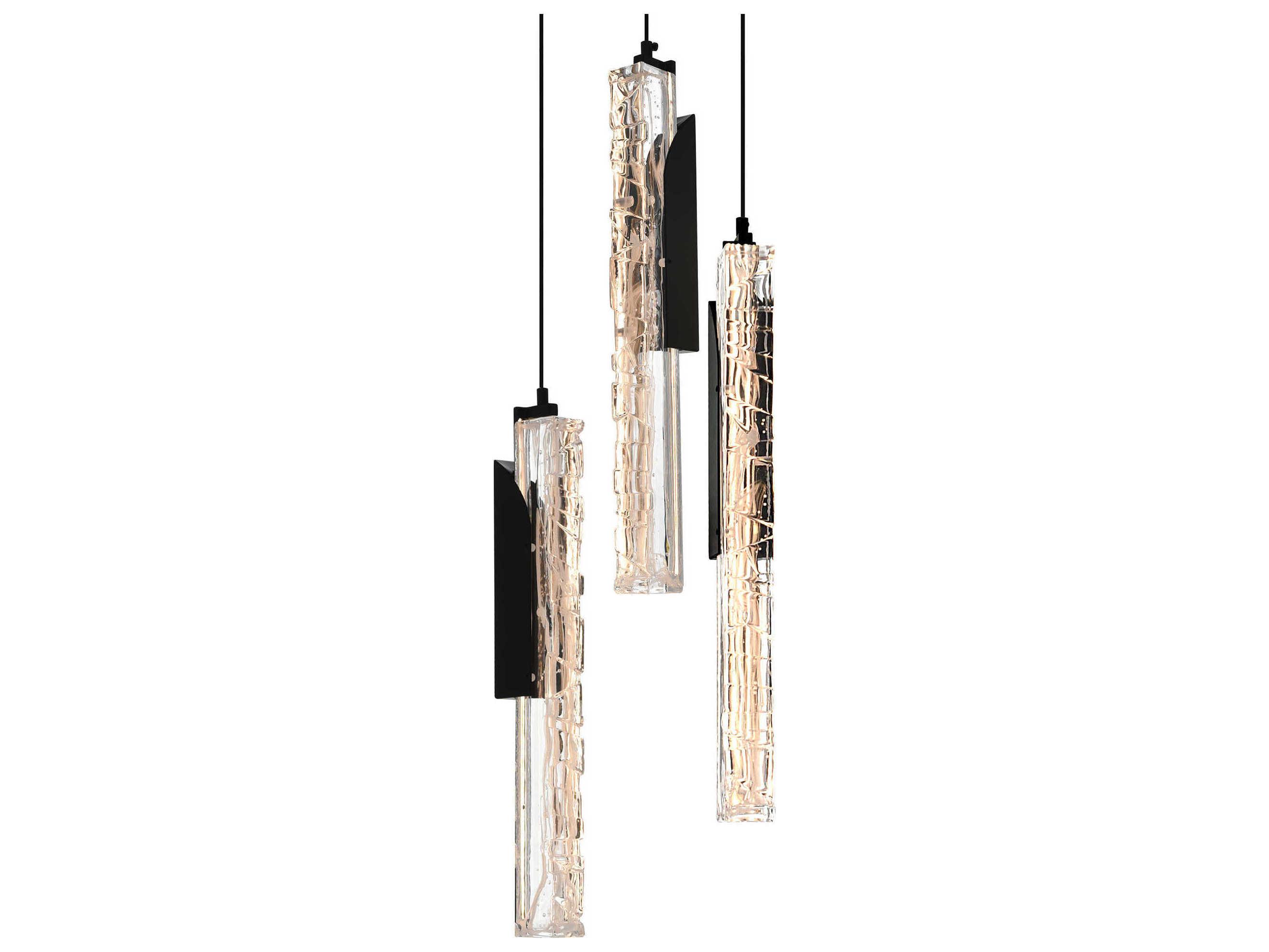 CWI Lighting Valira Black Linear Mini Pendant