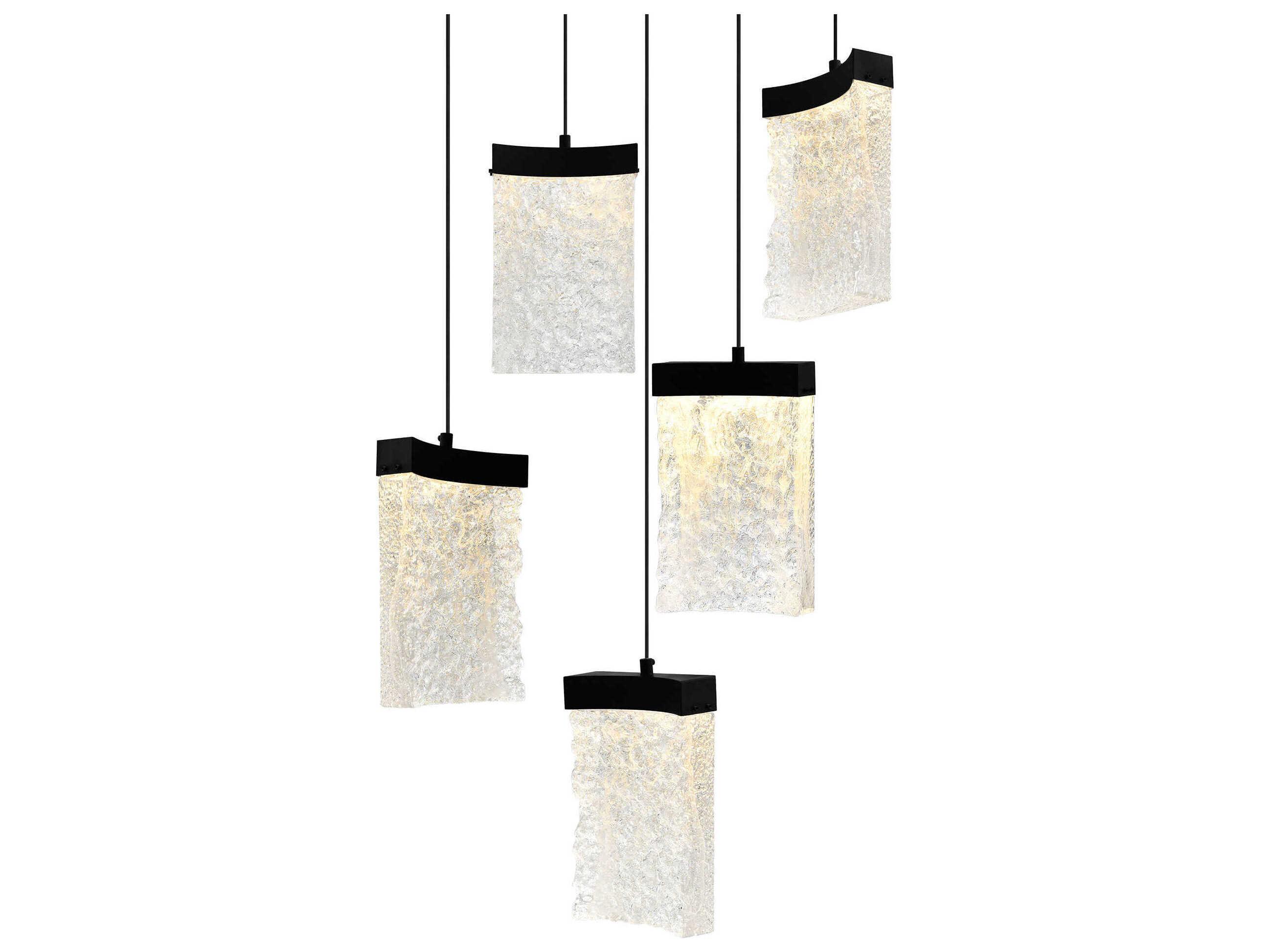 CWI Lighting Lava Black Mini Pendant