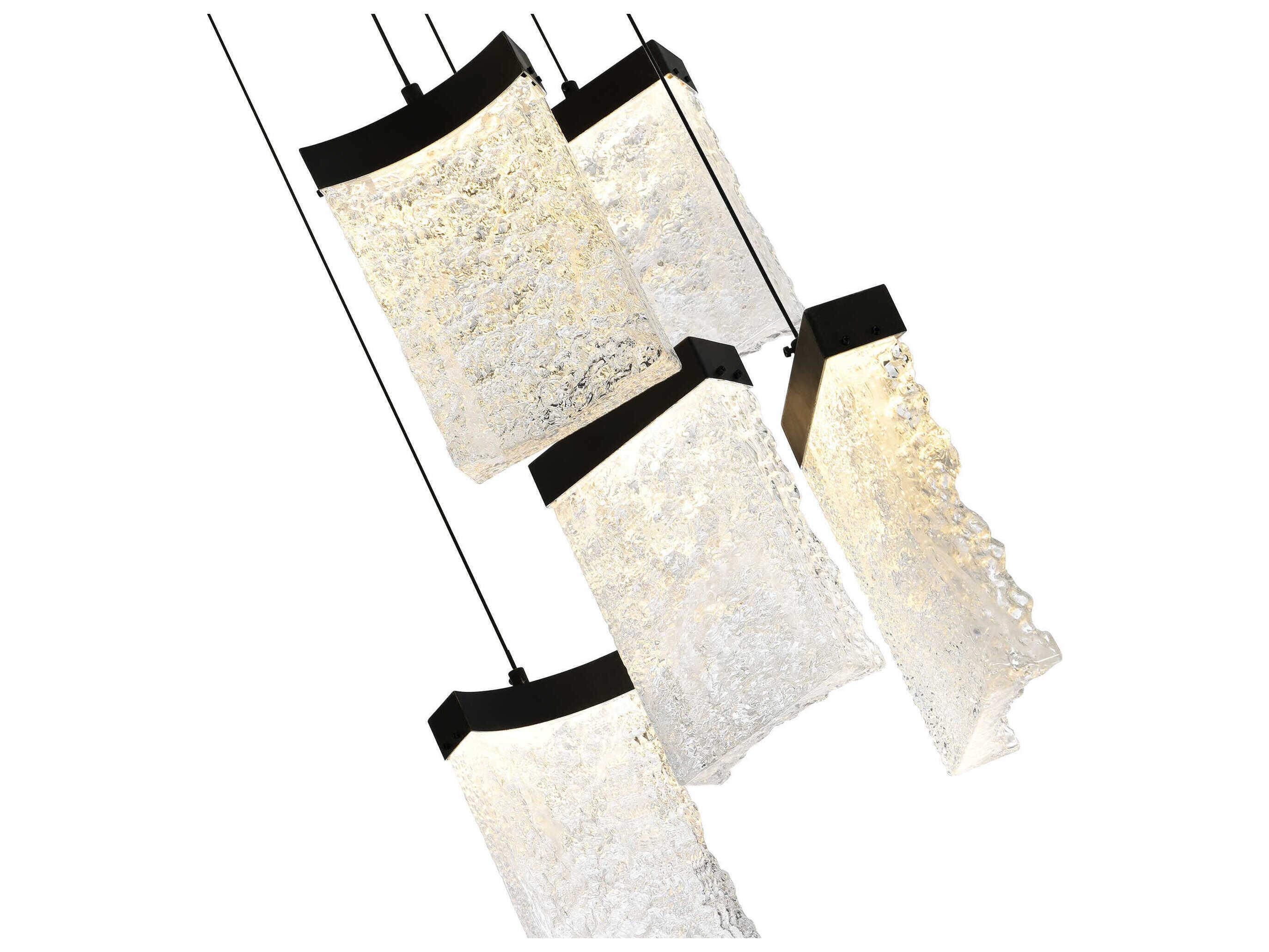 CWI Lighting Lava Black Mini Pendant