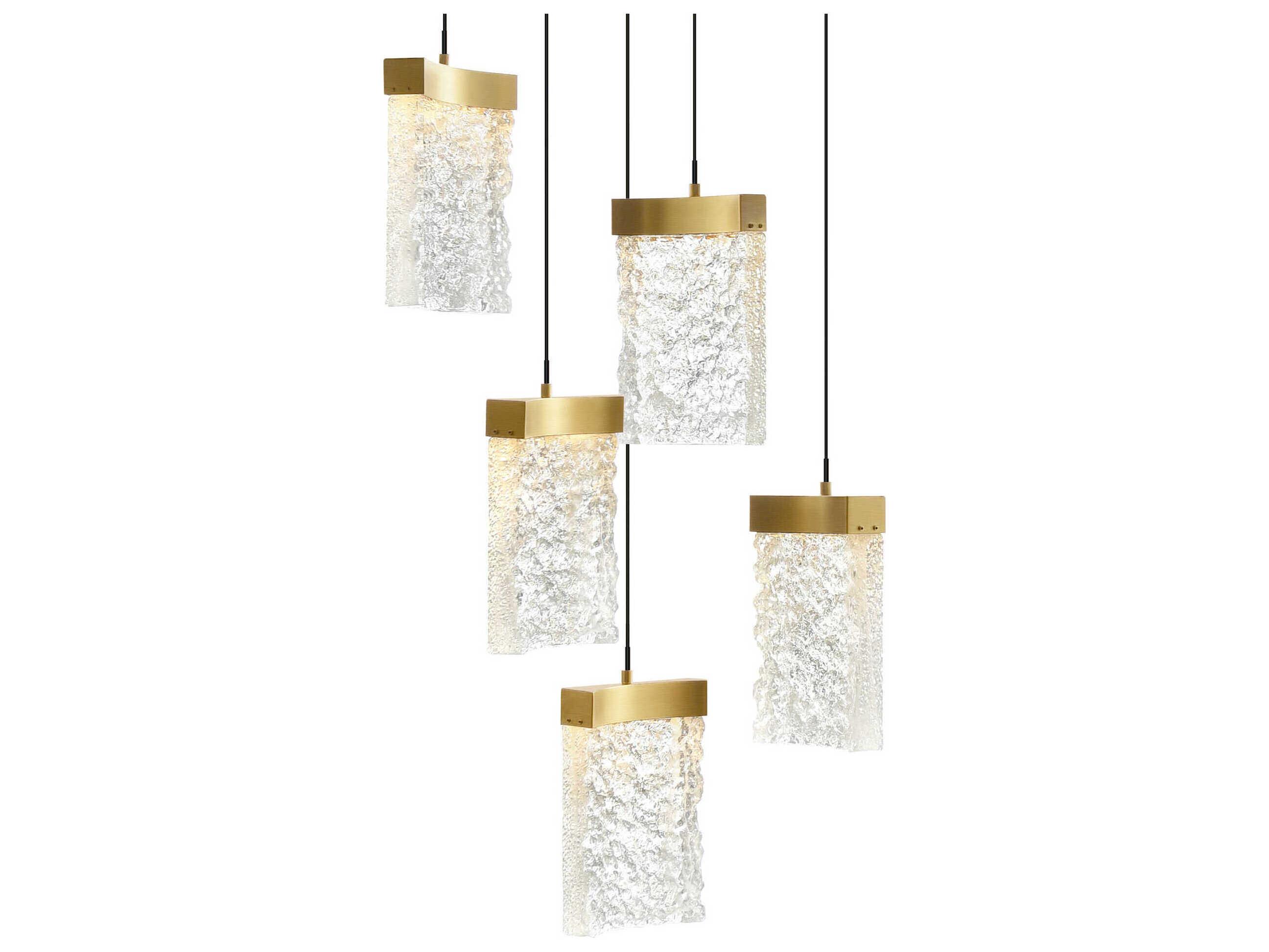 CWI Lighting Lava Brass Mini Pendant