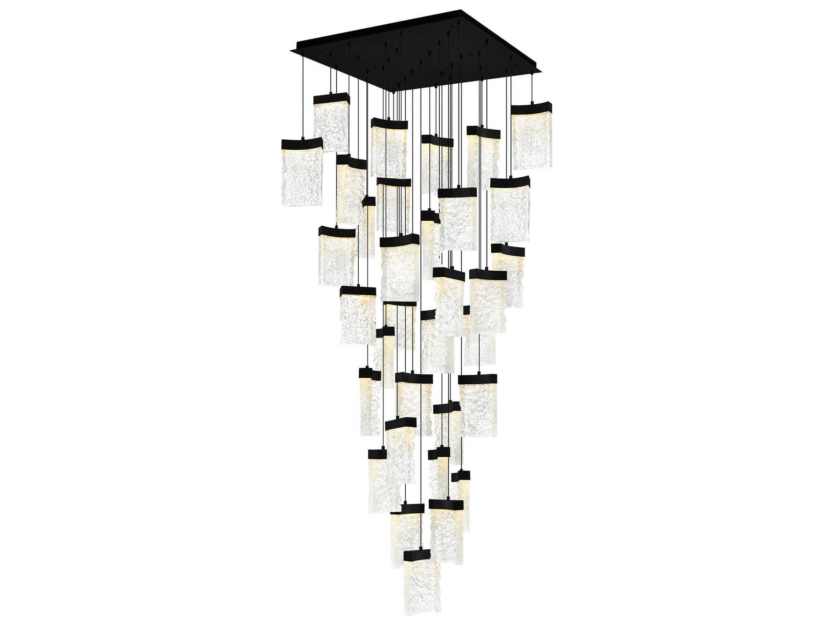 CWI Lighting Lava Black Pendant