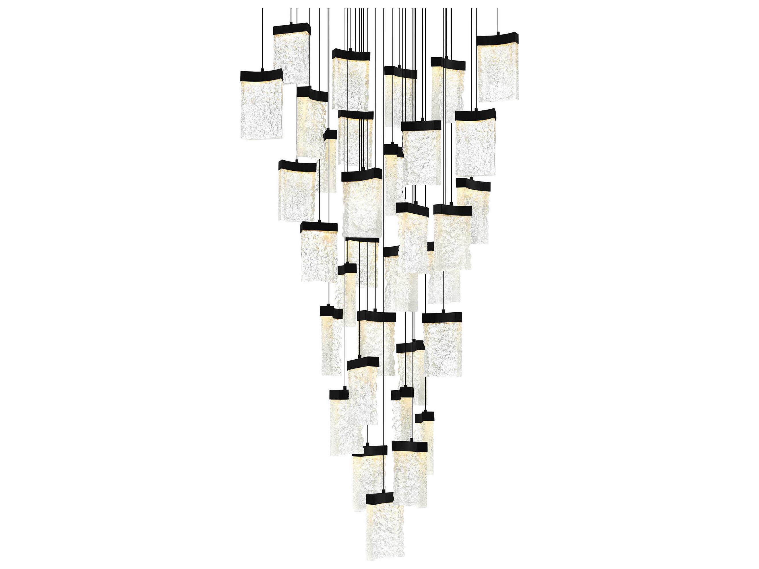 CWI Lighting Lava Black Pendant