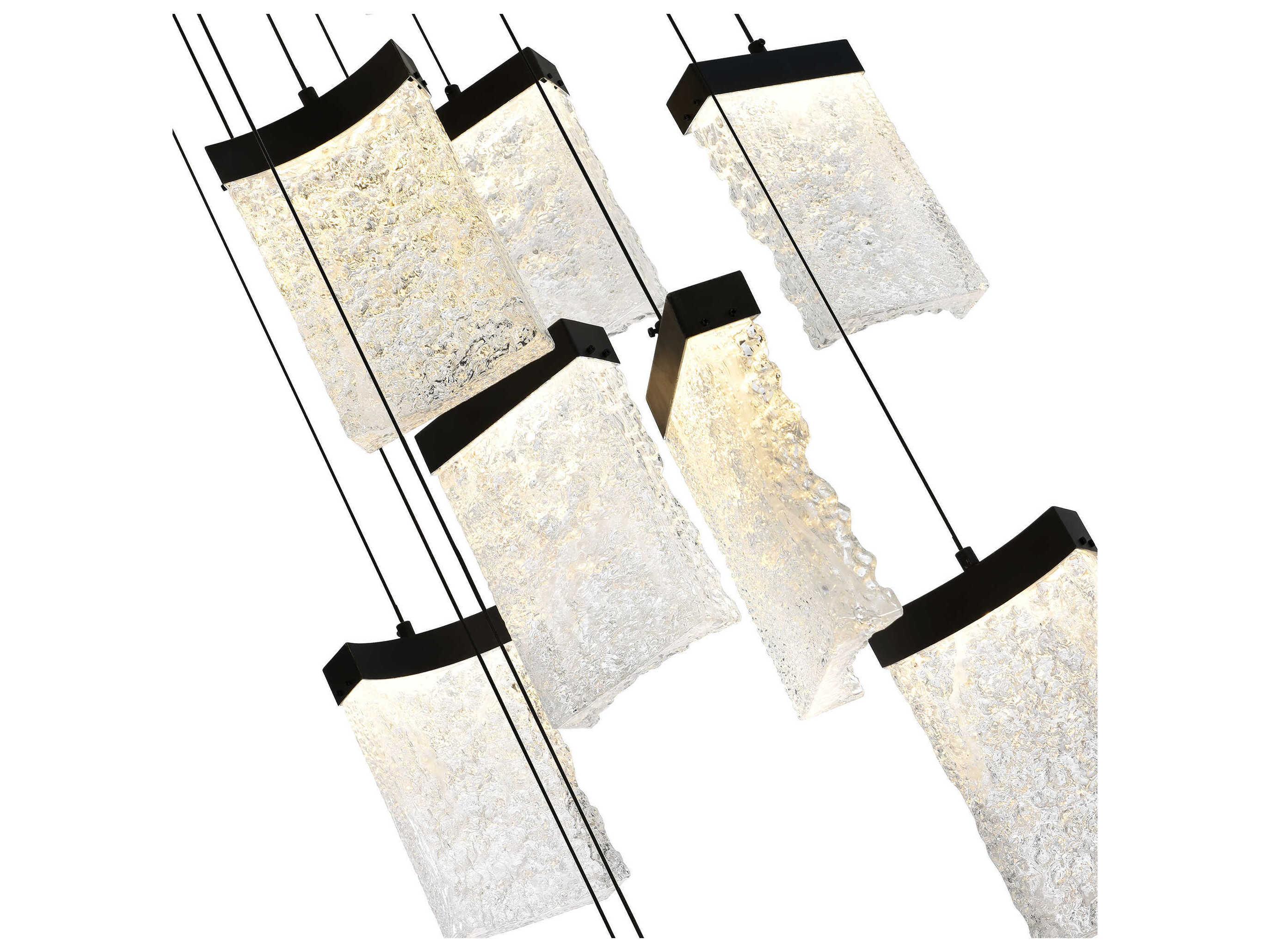 CWI Lighting Lava Black Pendant