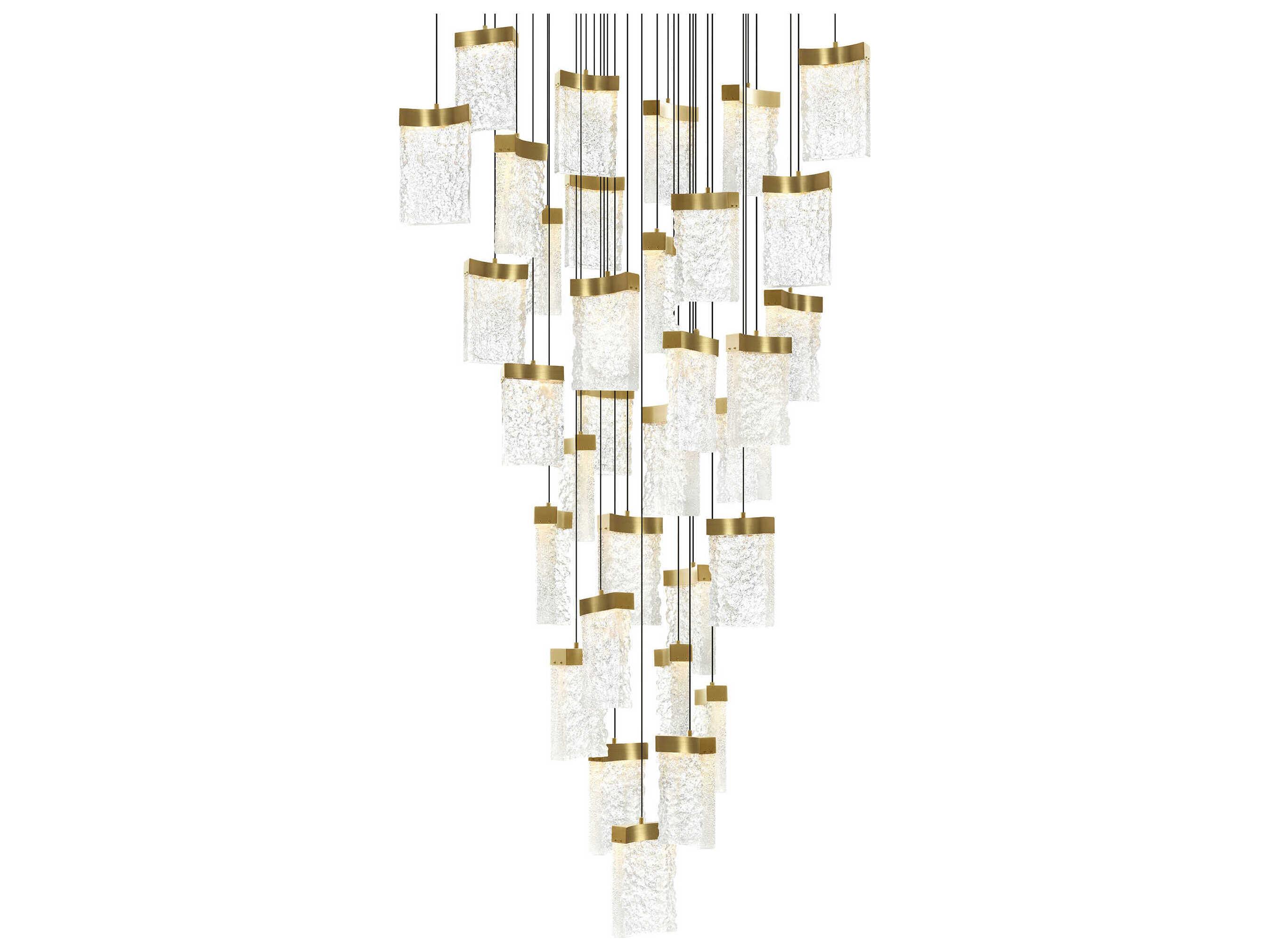 CWI Lighting Lava Brass Pendant