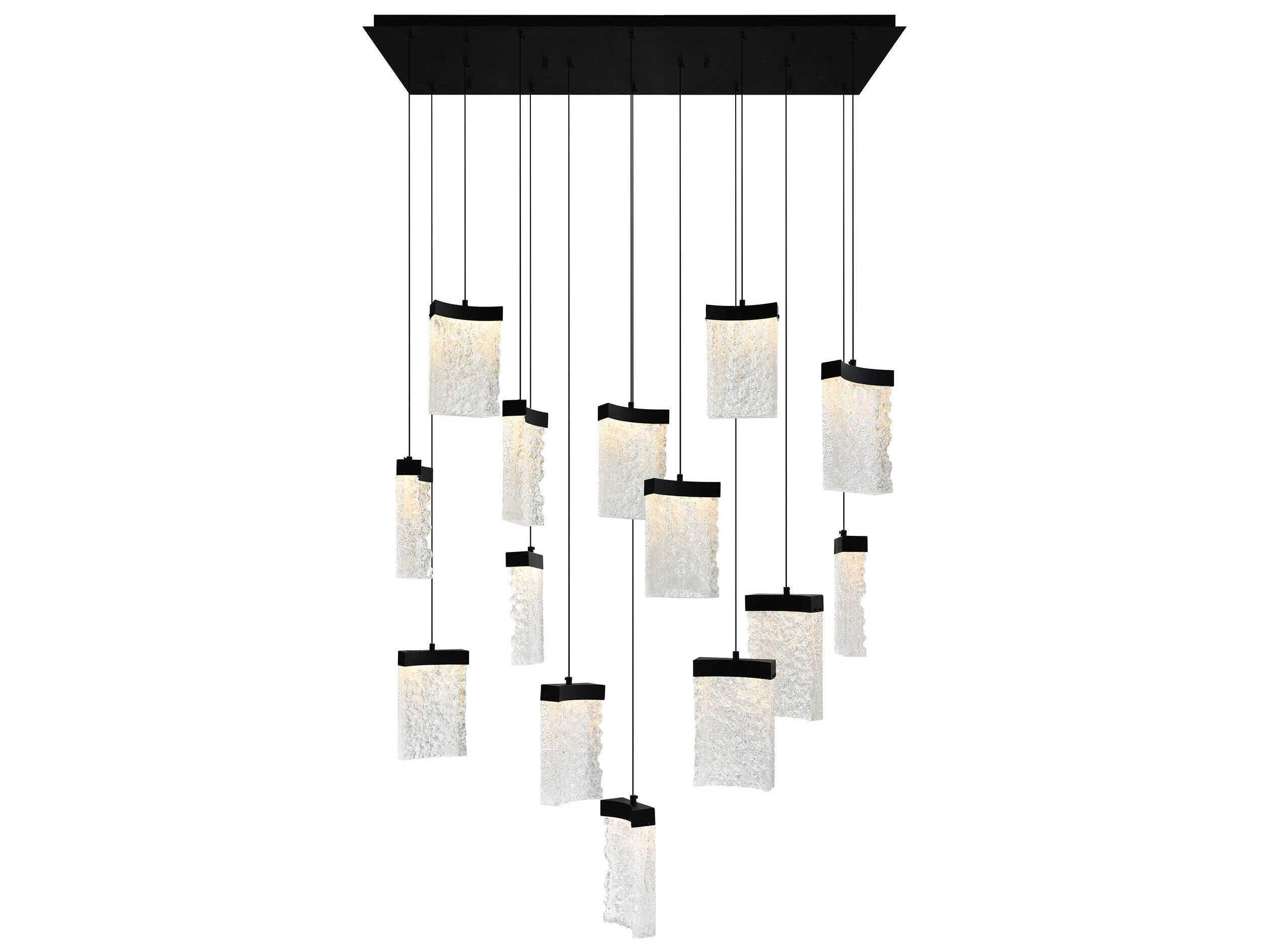 CWI Lighting Lava Black Island Pendant