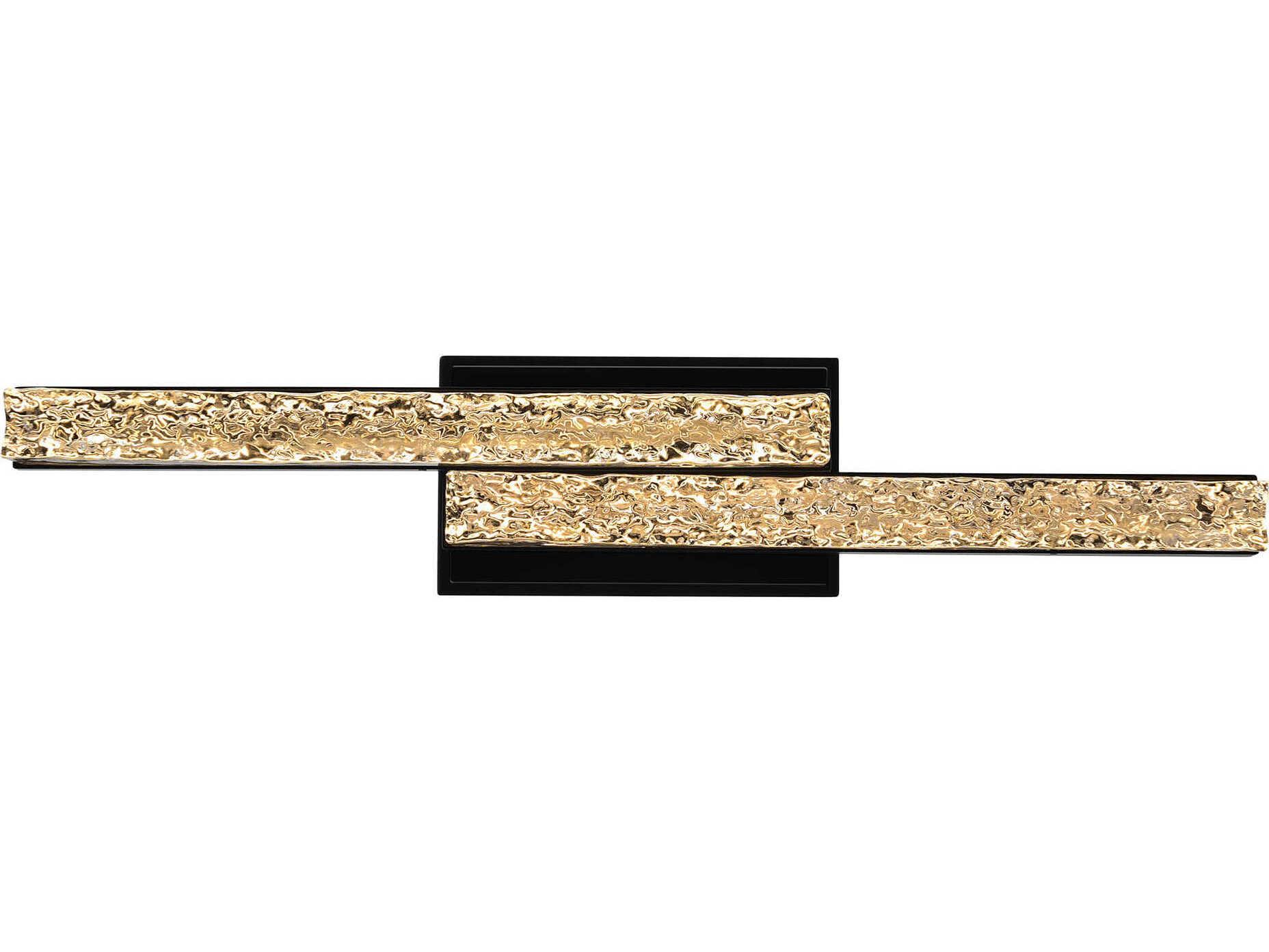 CWI Lighting Stagger Black Vanity Light