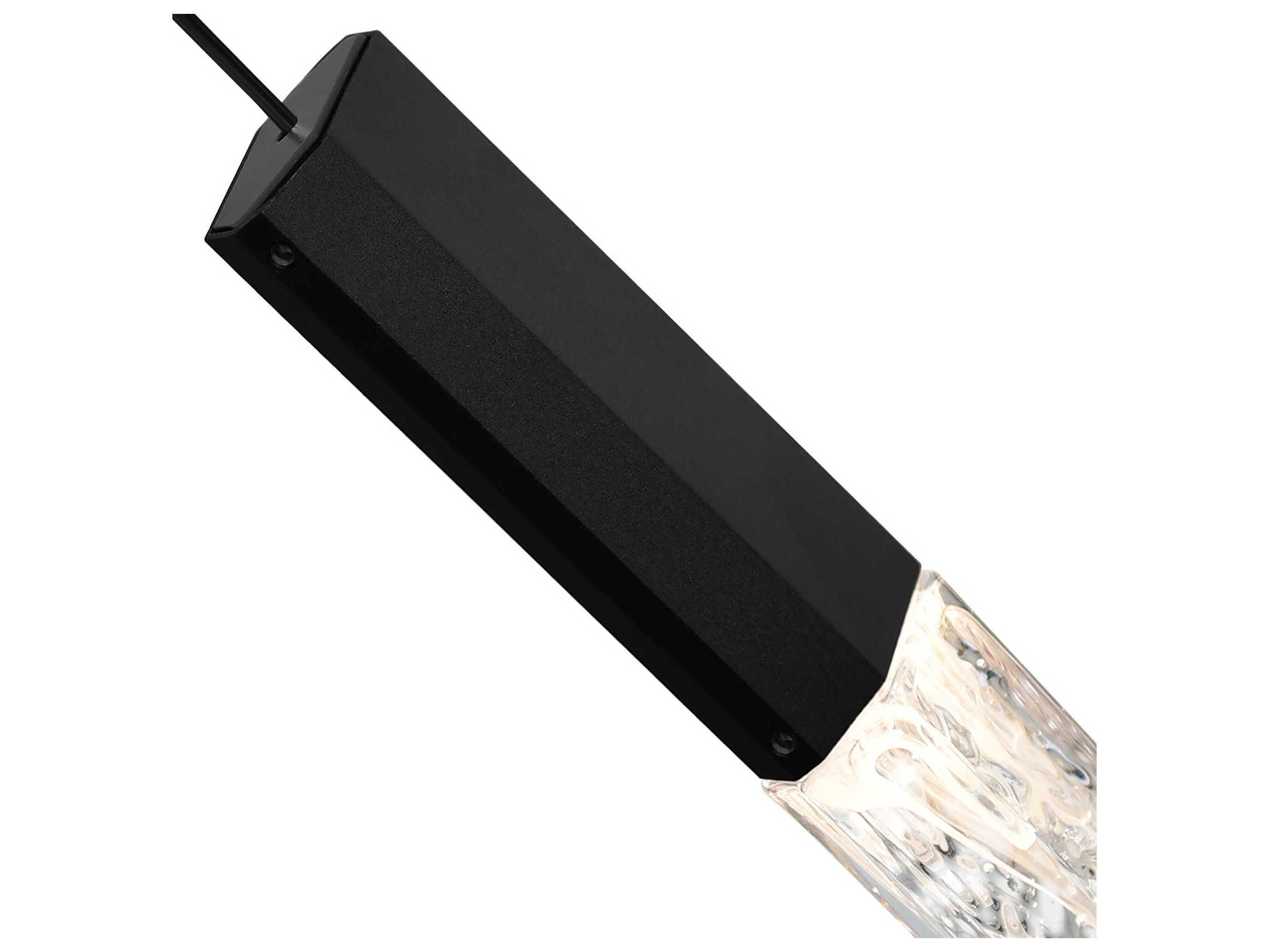 CWI Lighting Greta Black Linear Mini Pendant