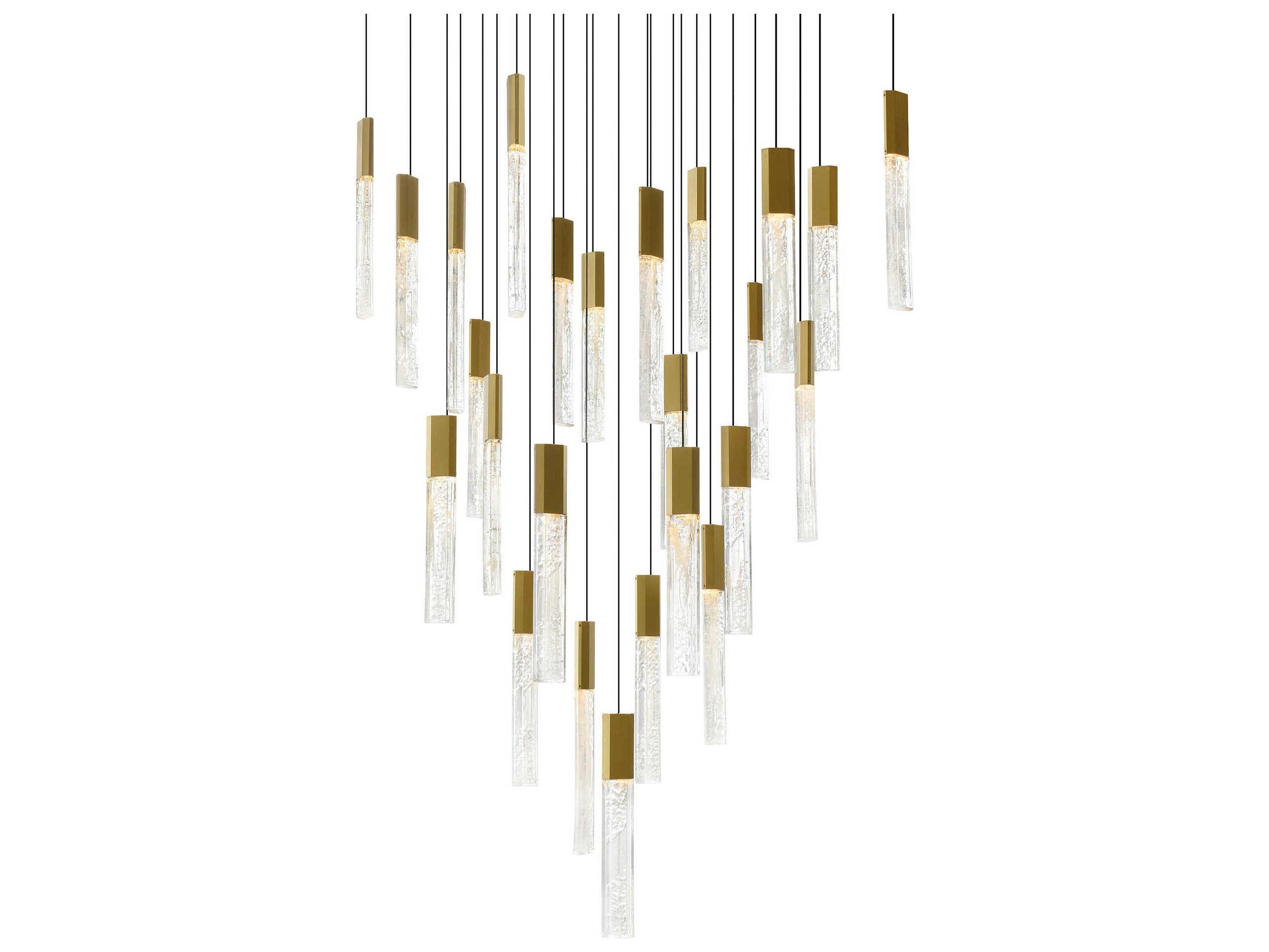 CWI Lighting Greta Brass Linear Pendant