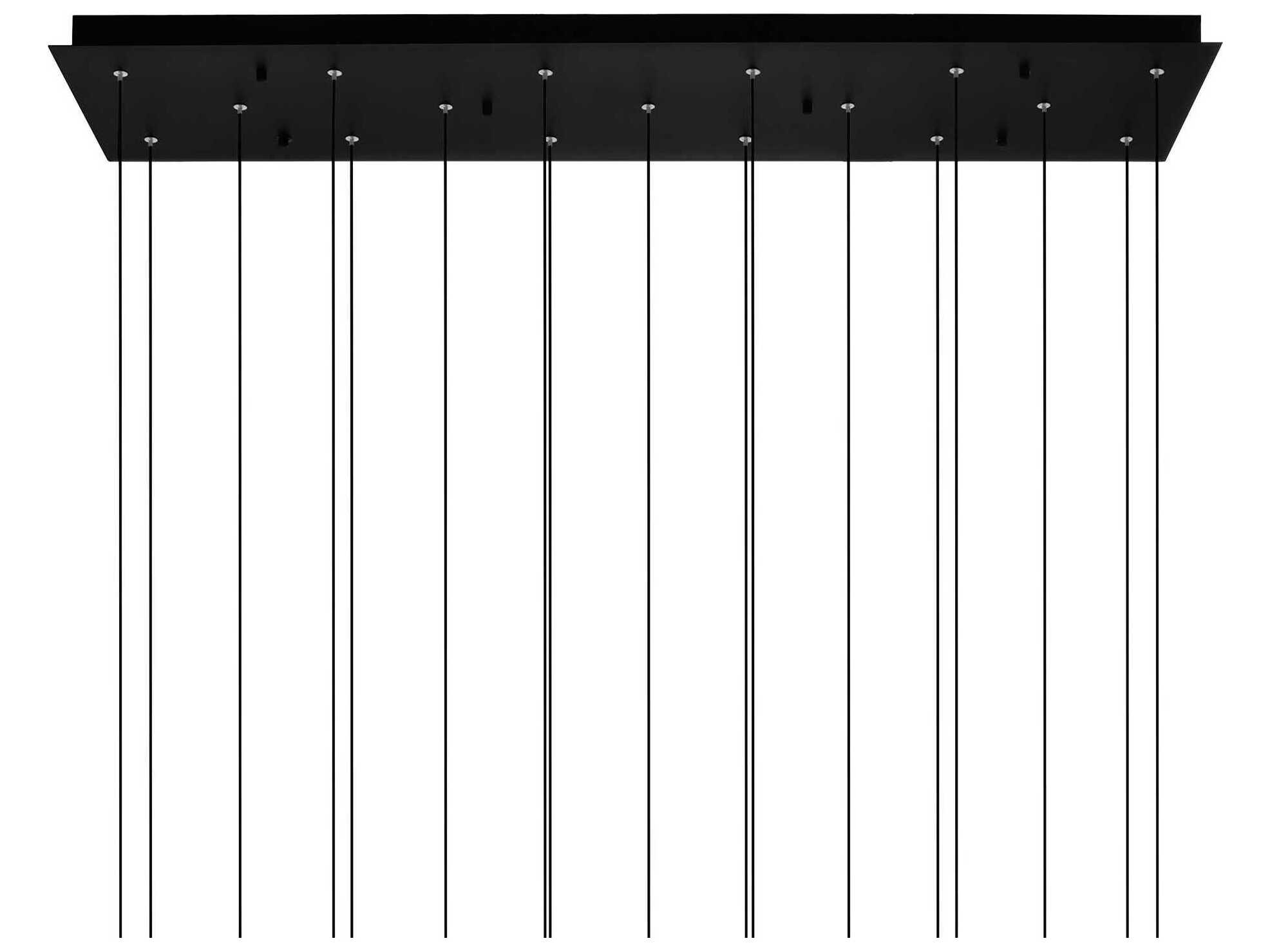 CWI Lighting Greta Black Linear Island Pendant