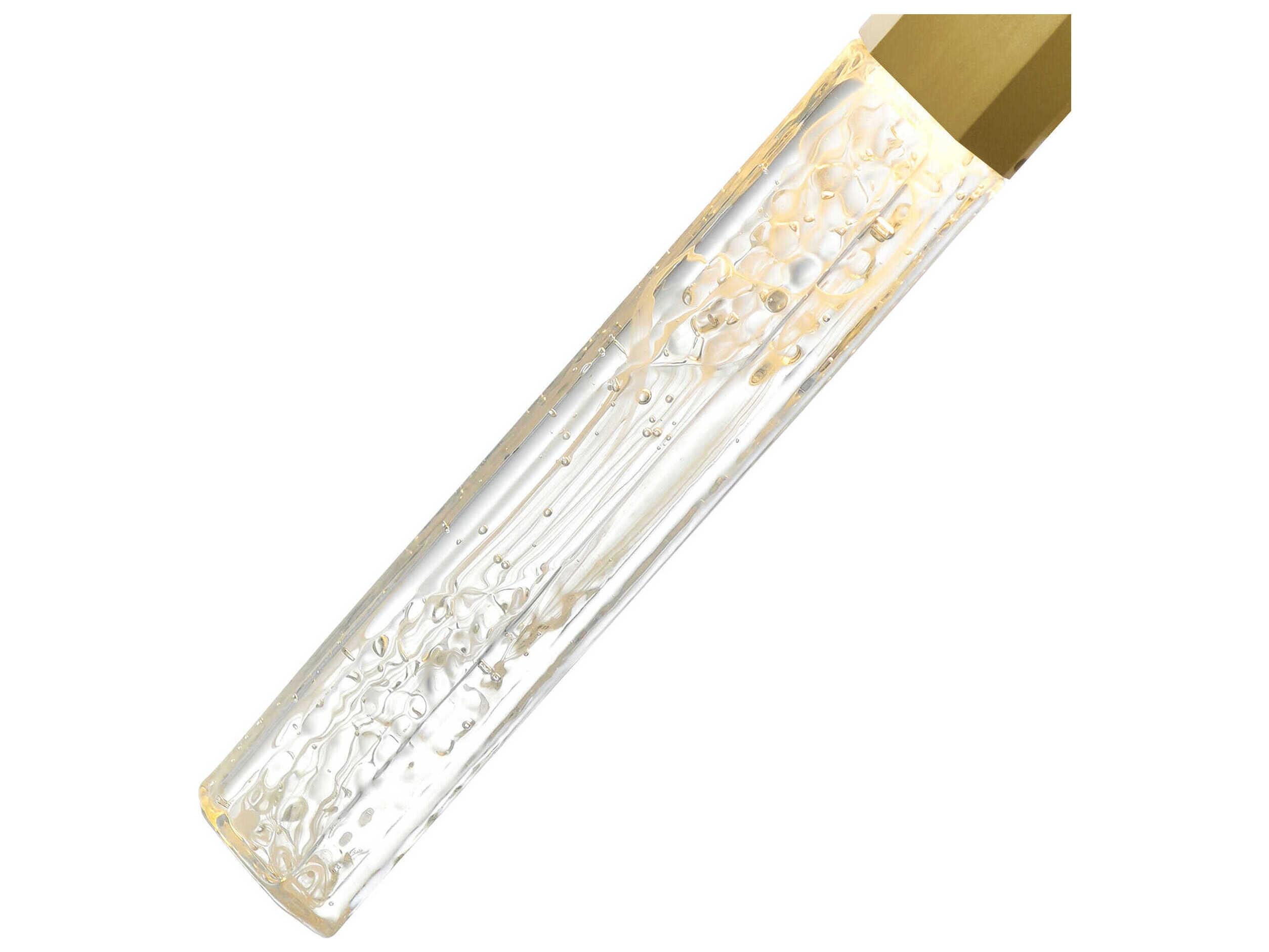 CWI Lighting Greta Brass Linear Island Pendant