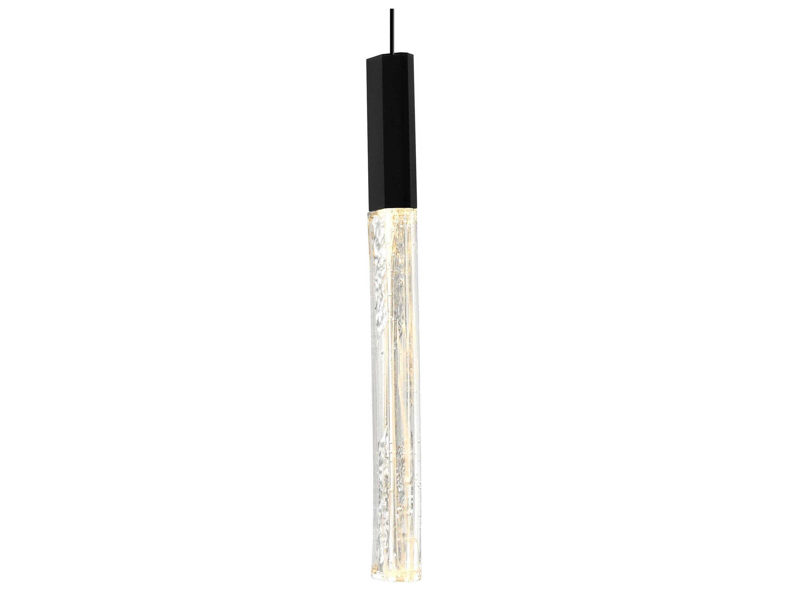 CWI Lighting Greta Black Linear Mini Pendant