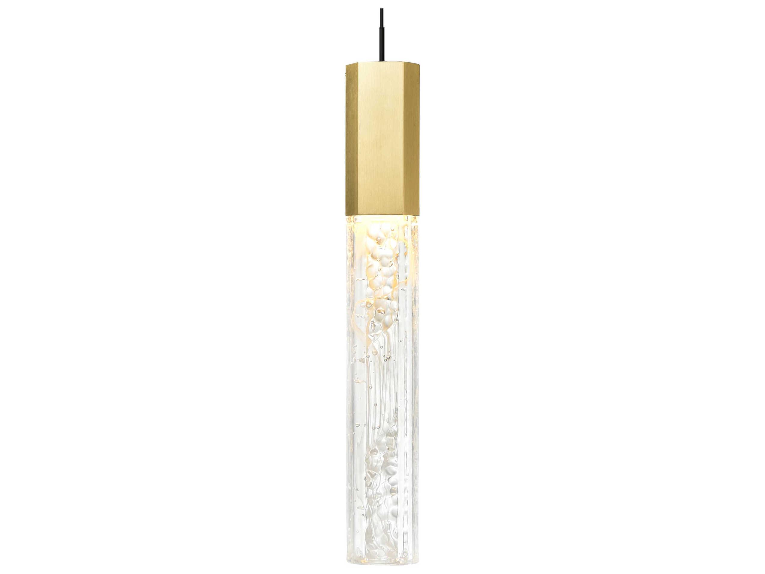 CWI Lighting Greta Brass Linear Mini Pendant