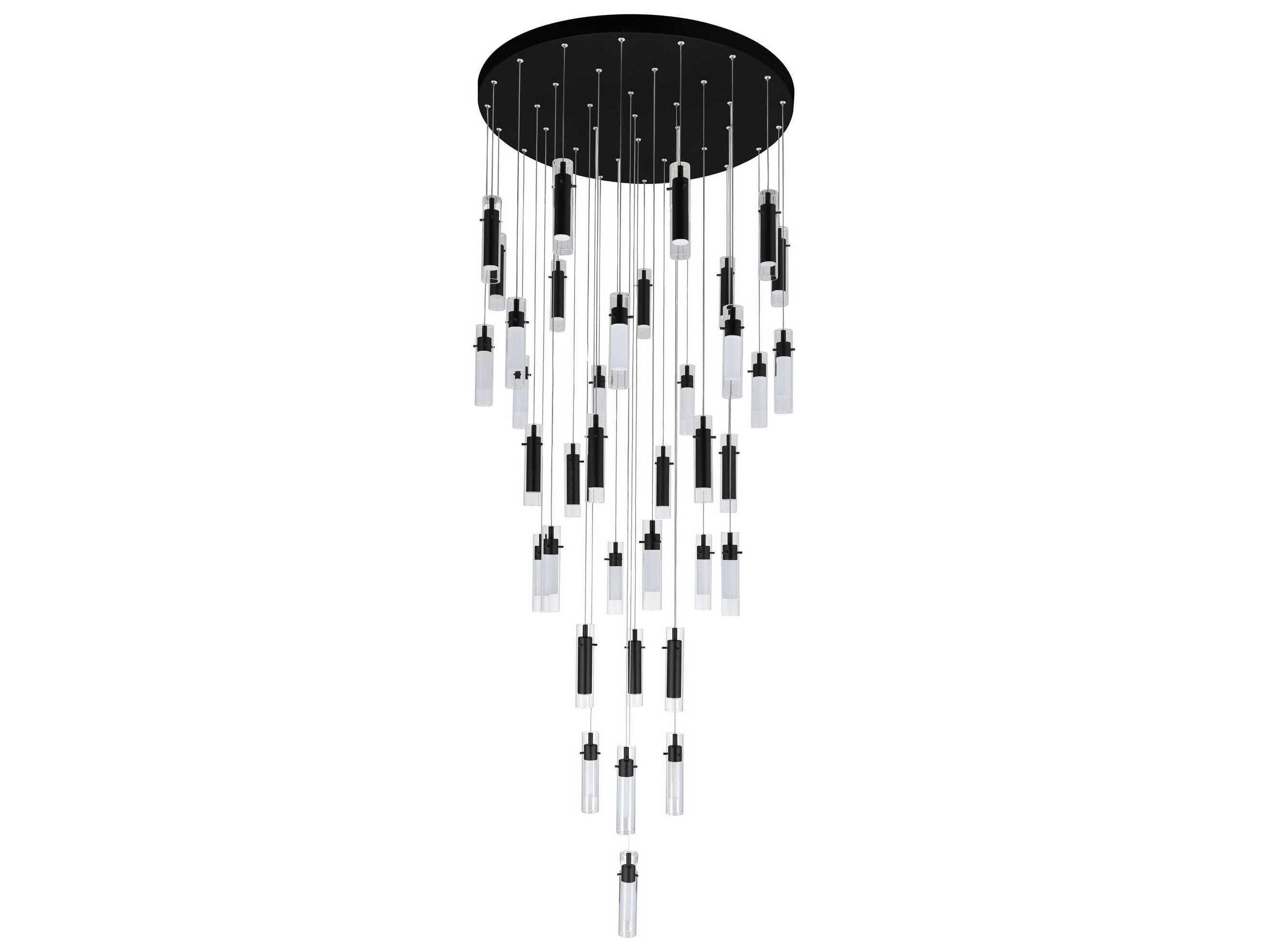CWI Lighting Olinda Black Pendant