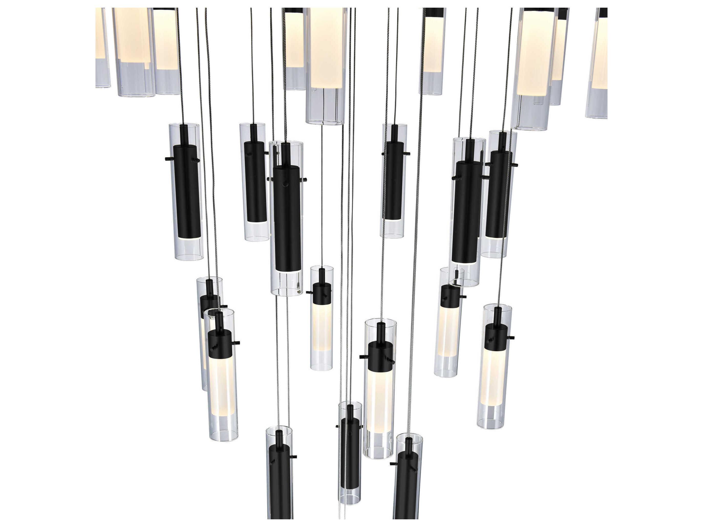 CWI Lighting Olinda Black Pendant