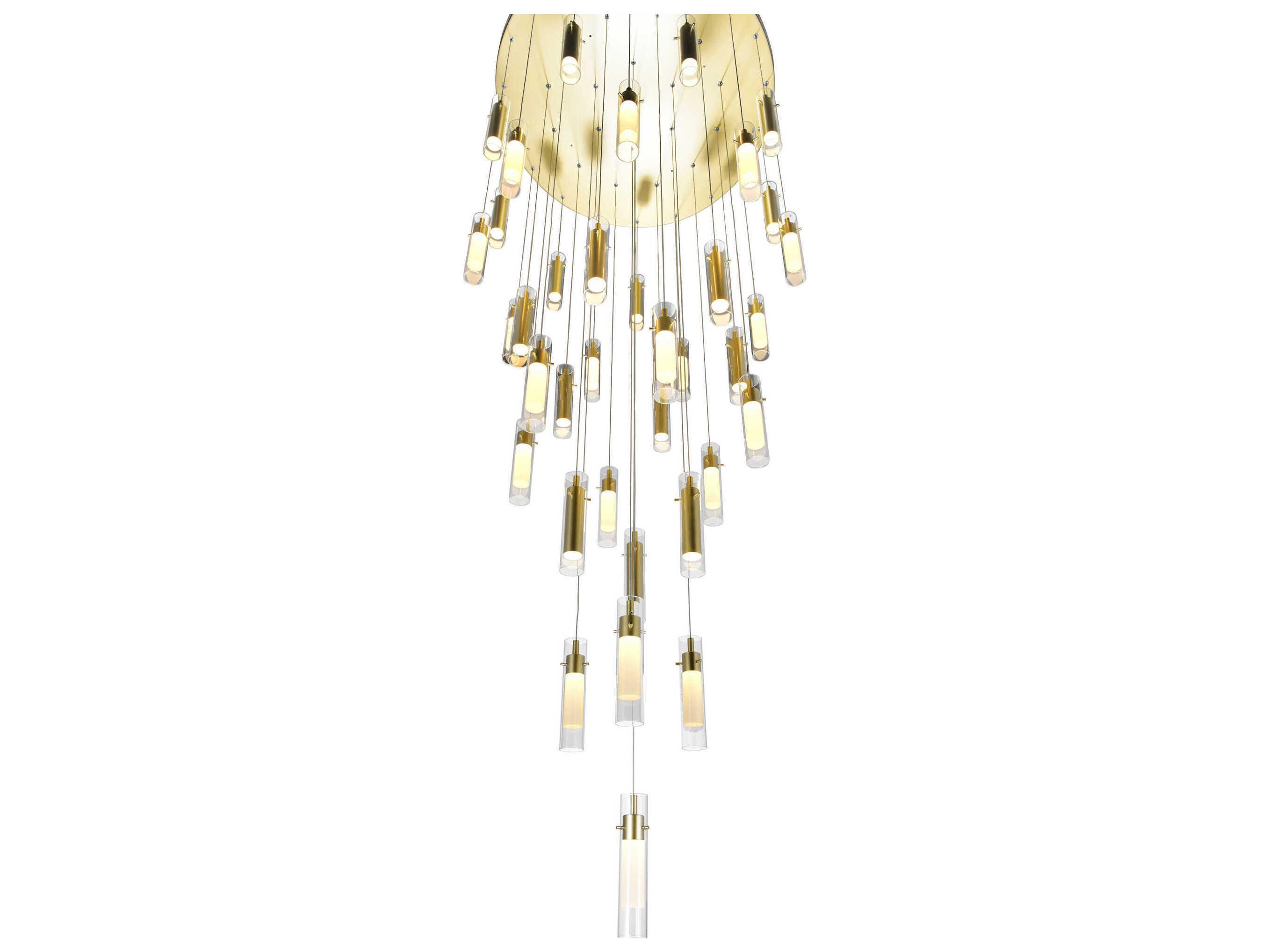 CWI Lighting Olinda Satin Gold Pendant