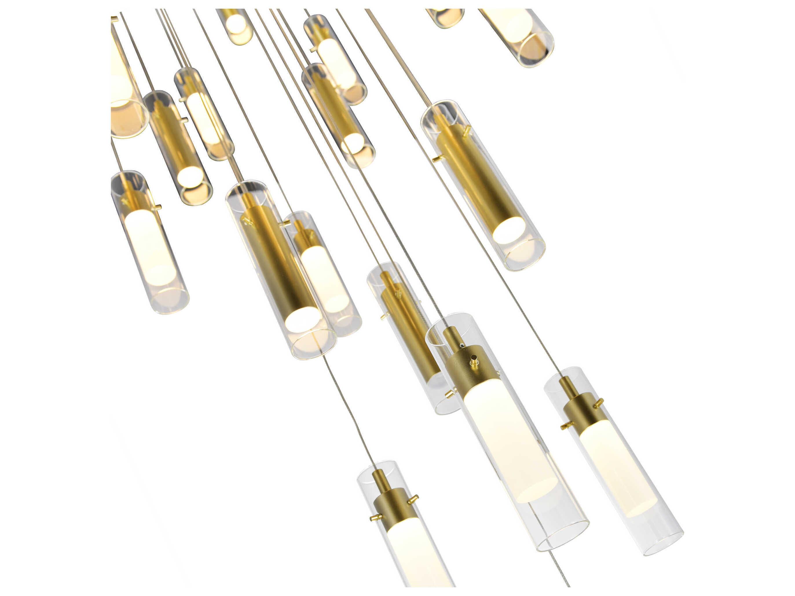 CWI Lighting Olinda Satin Gold Pendant