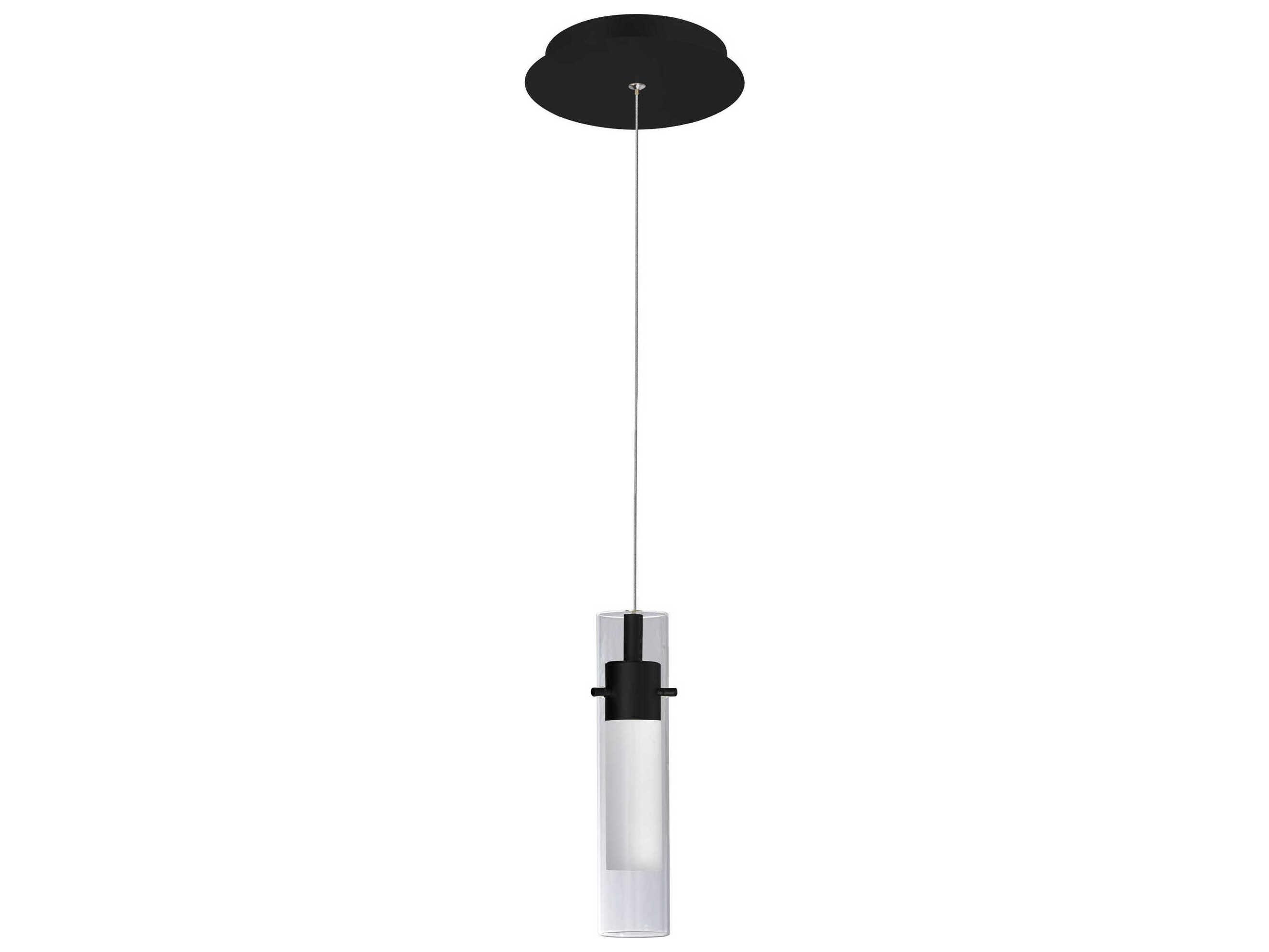 CWI Lighting Olinda Black Cylinder Mini Pendant