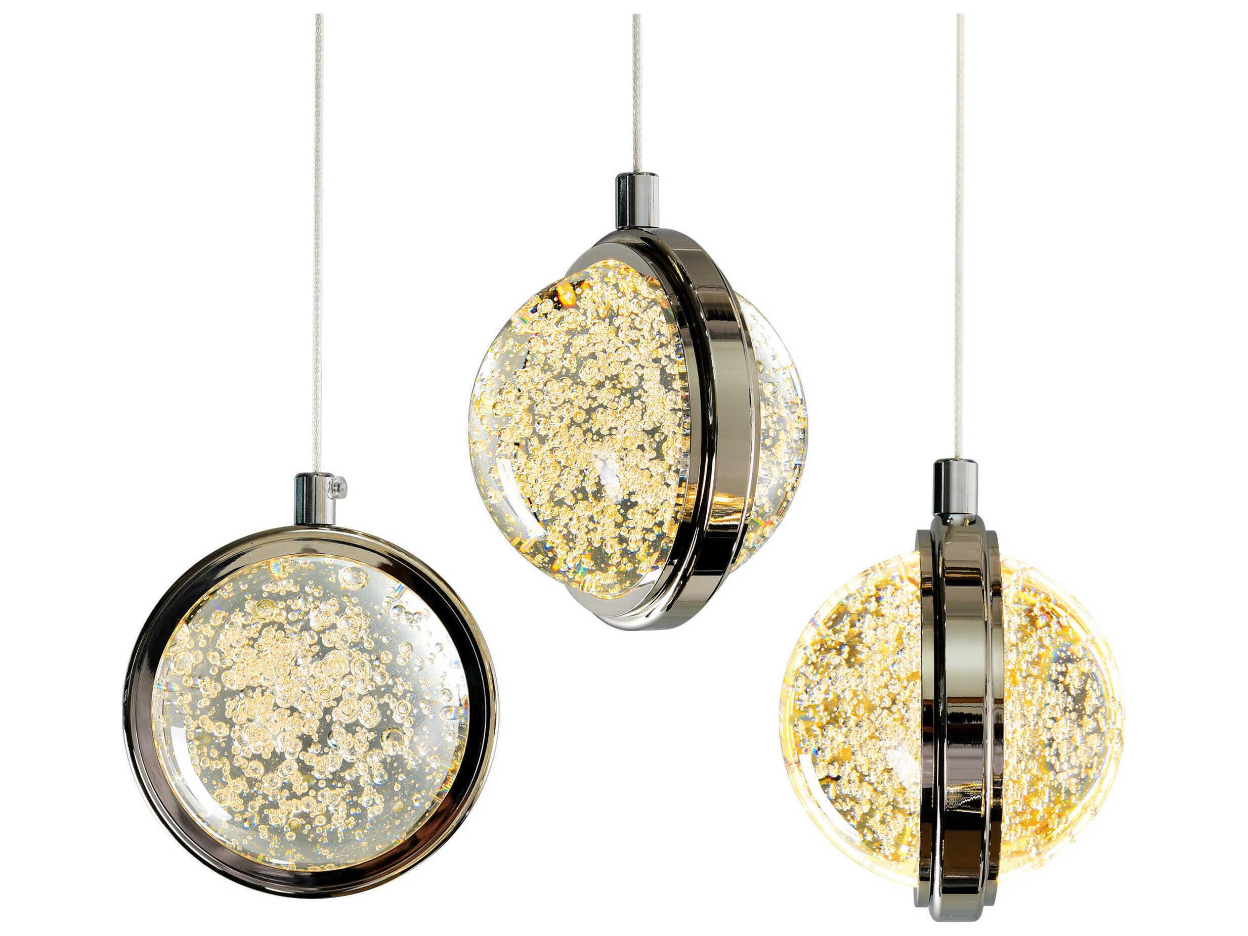 CWI Lighting Salvador Polished Nickel Globe Pendant