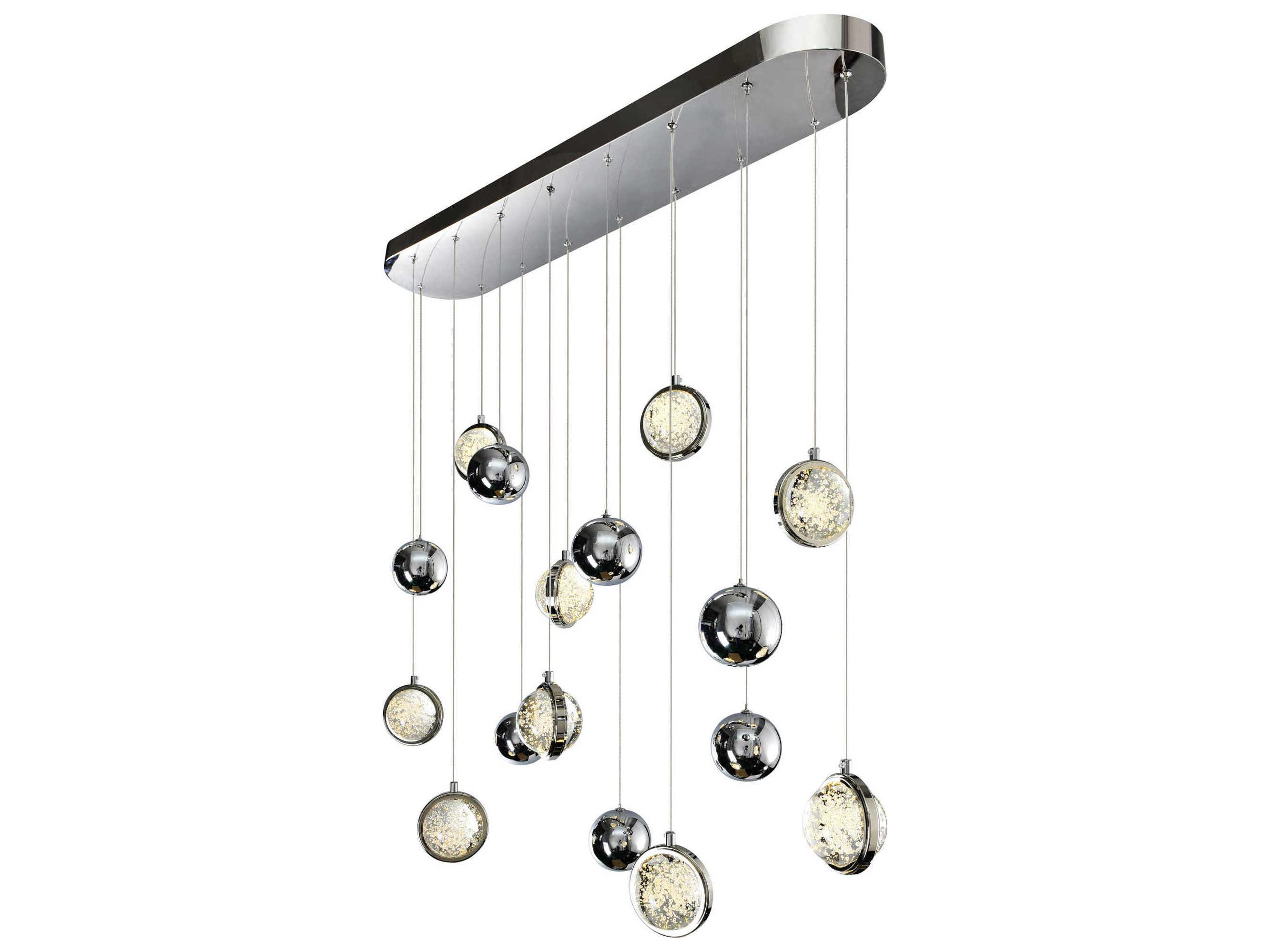 CWI Lighting Salvador Polished Nickel Globe Island Pendant