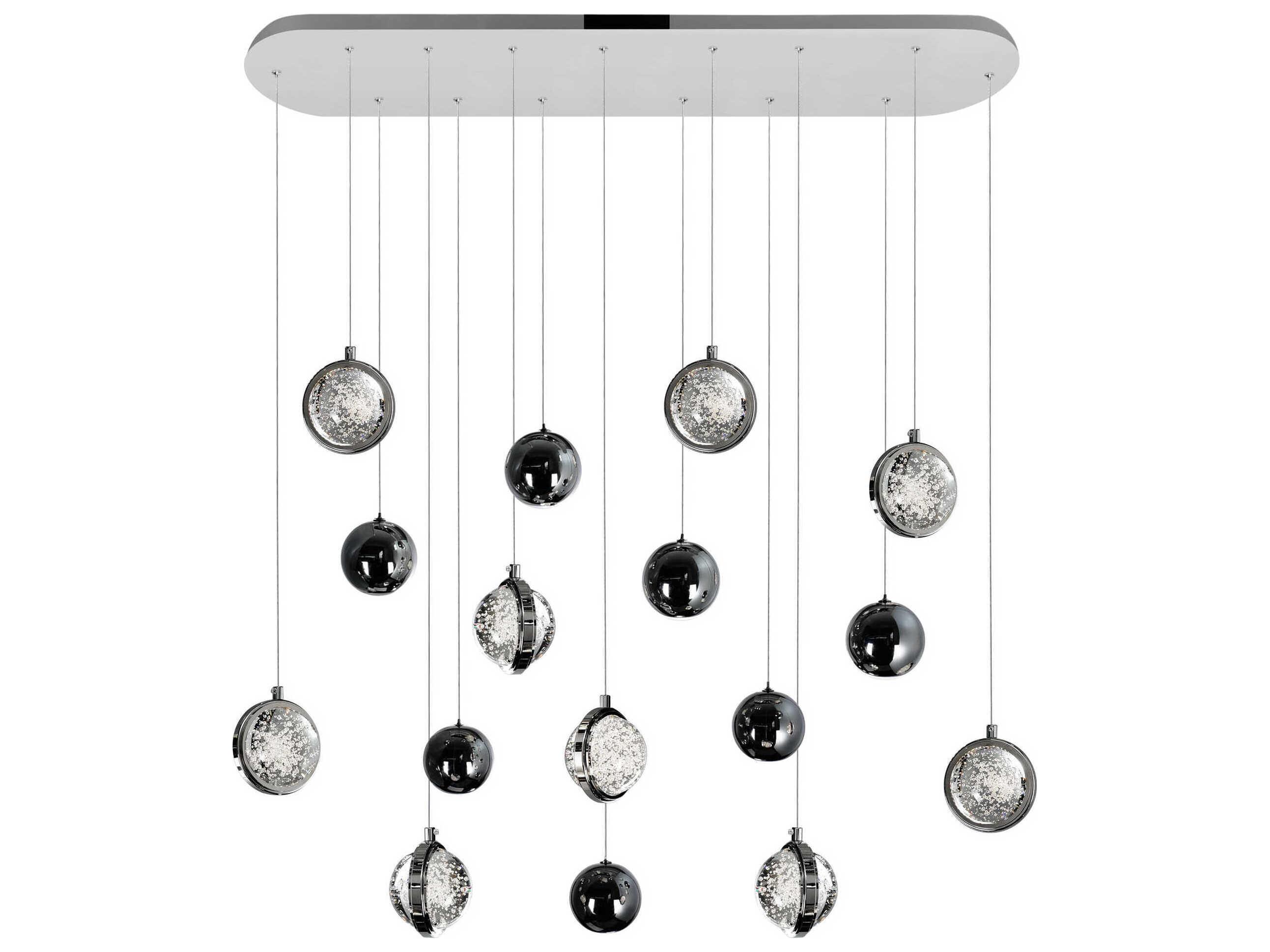 CWI Lighting Salvador Polished Nickel Globe Island Pendant