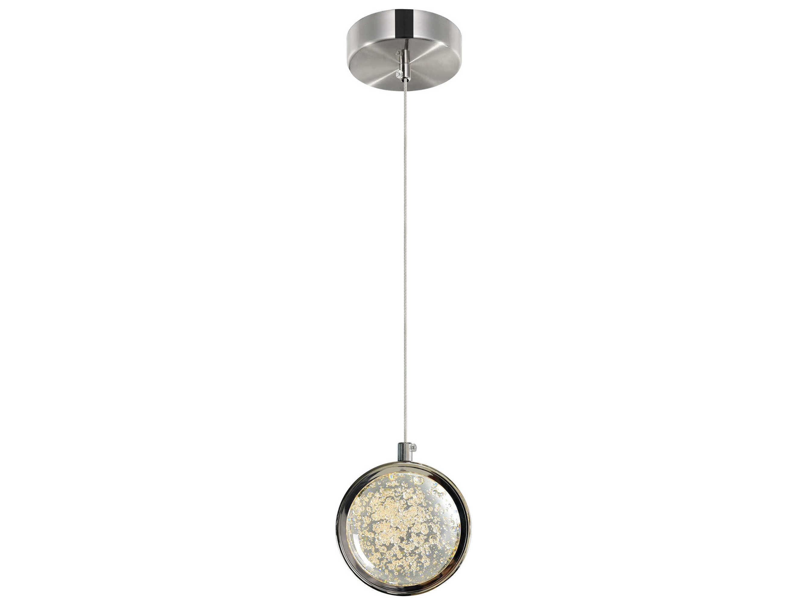 CWI Lighting Salvador Polished Nickel Globe Mini Pendant
