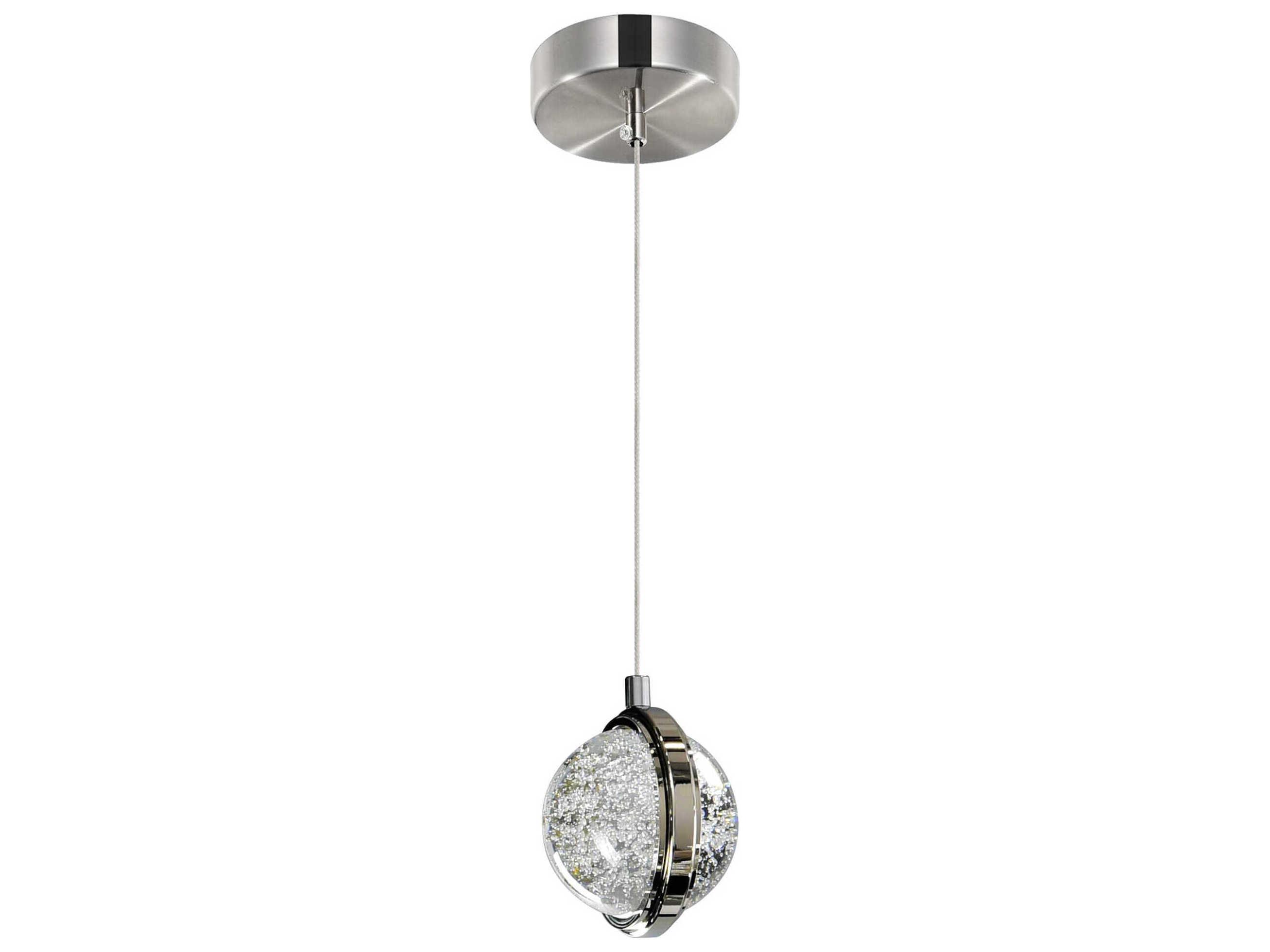 CWI Lighting Salvador Polished Nickel Globe Mini Pendant
