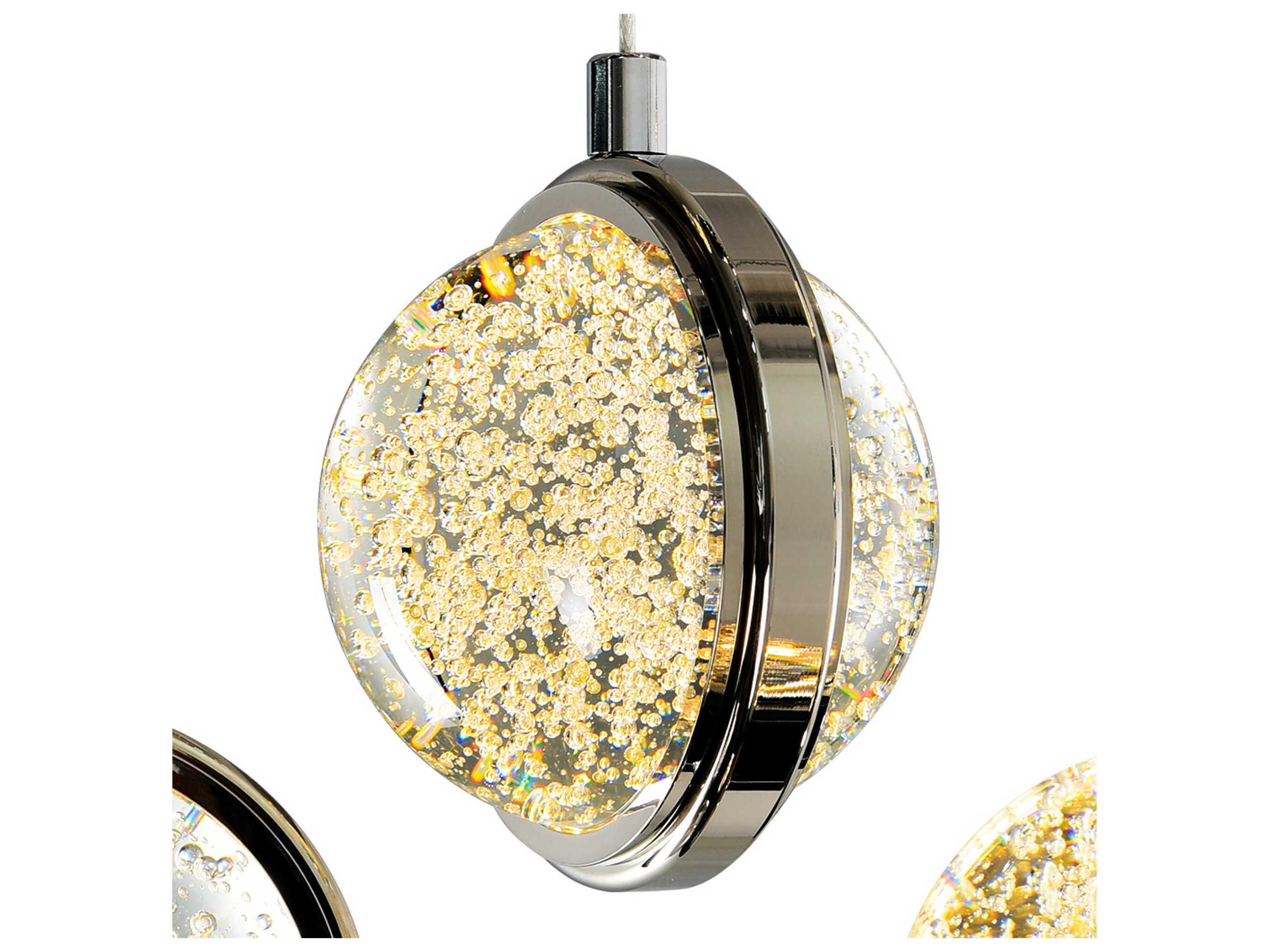 CWI Lighting Salvador Polished Nickel Globe Mini Pendant