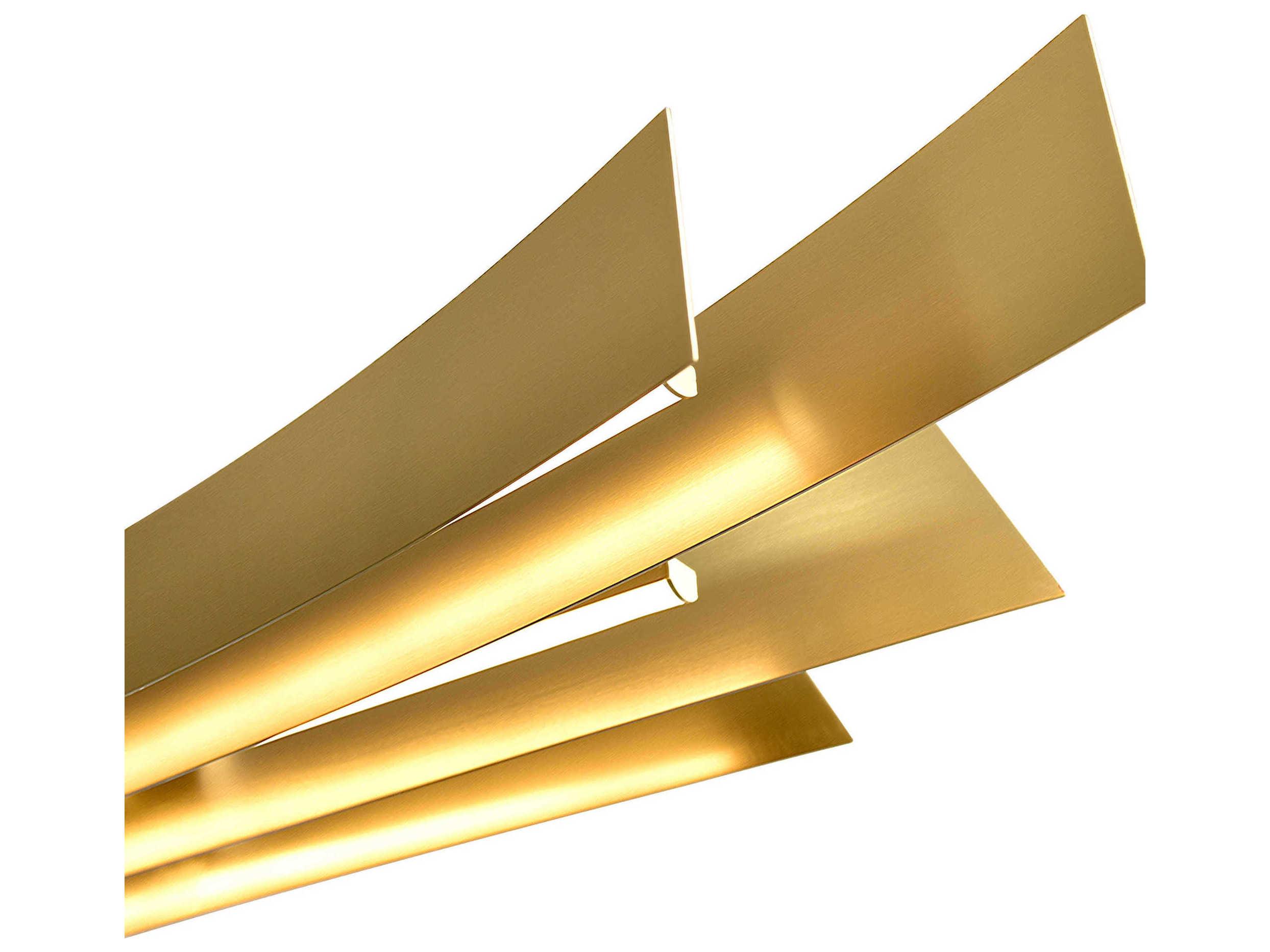 CWI Lighting Candora Brass Linear Island Pendant