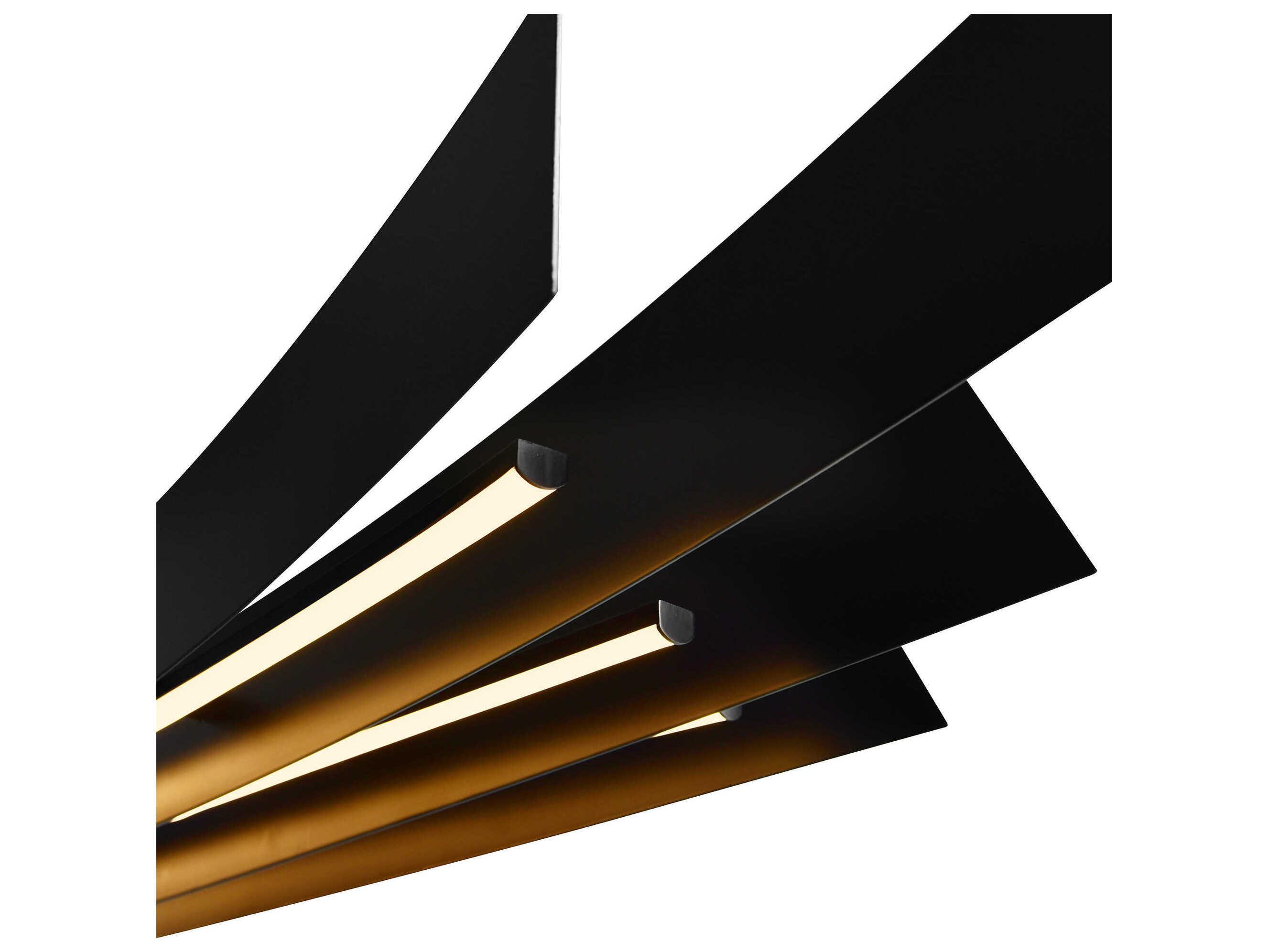 CWI Lighting Candora Black Linear Island Pendant