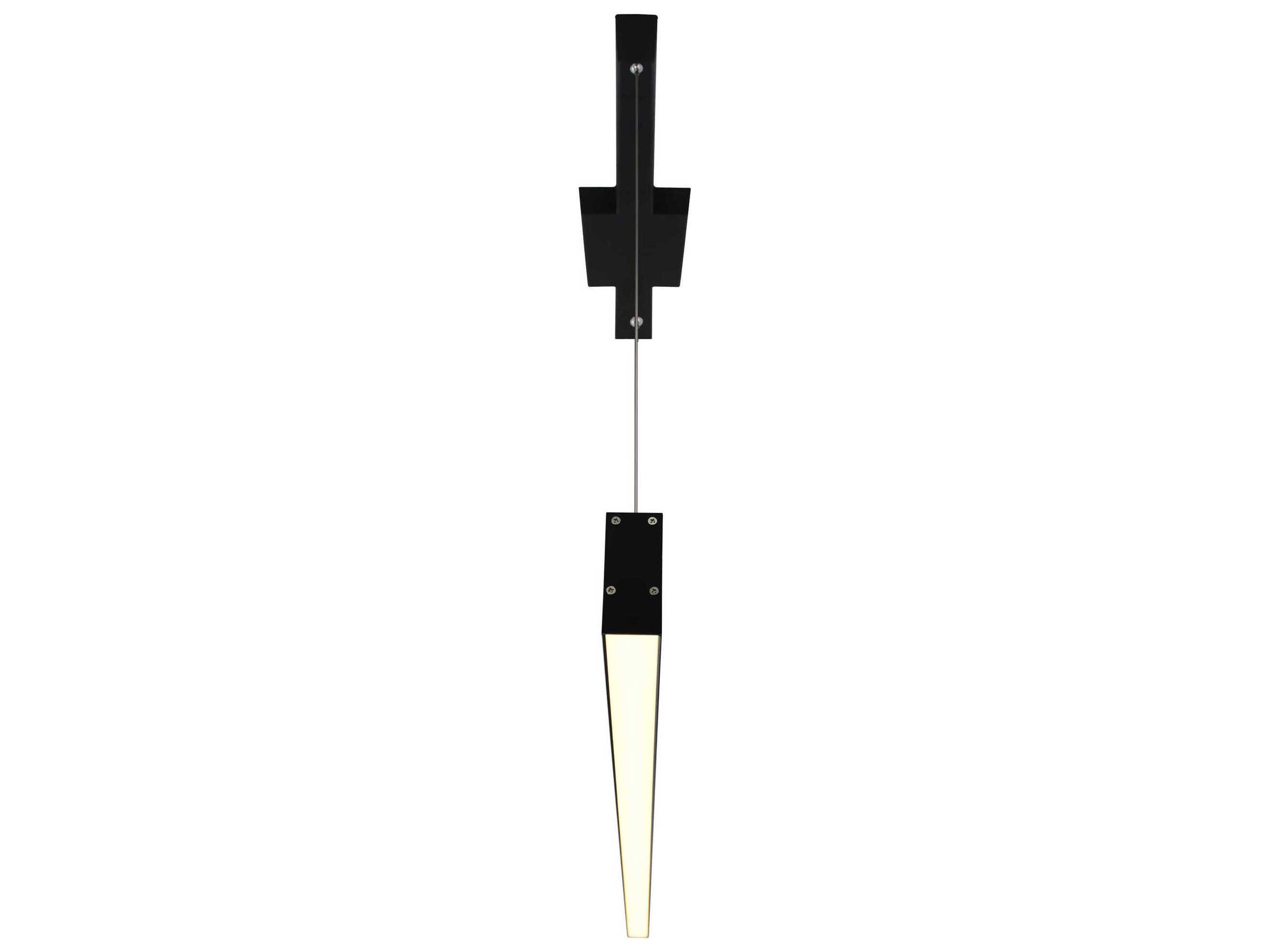 CWI Lighting Pienza Black Linear Island Pendant