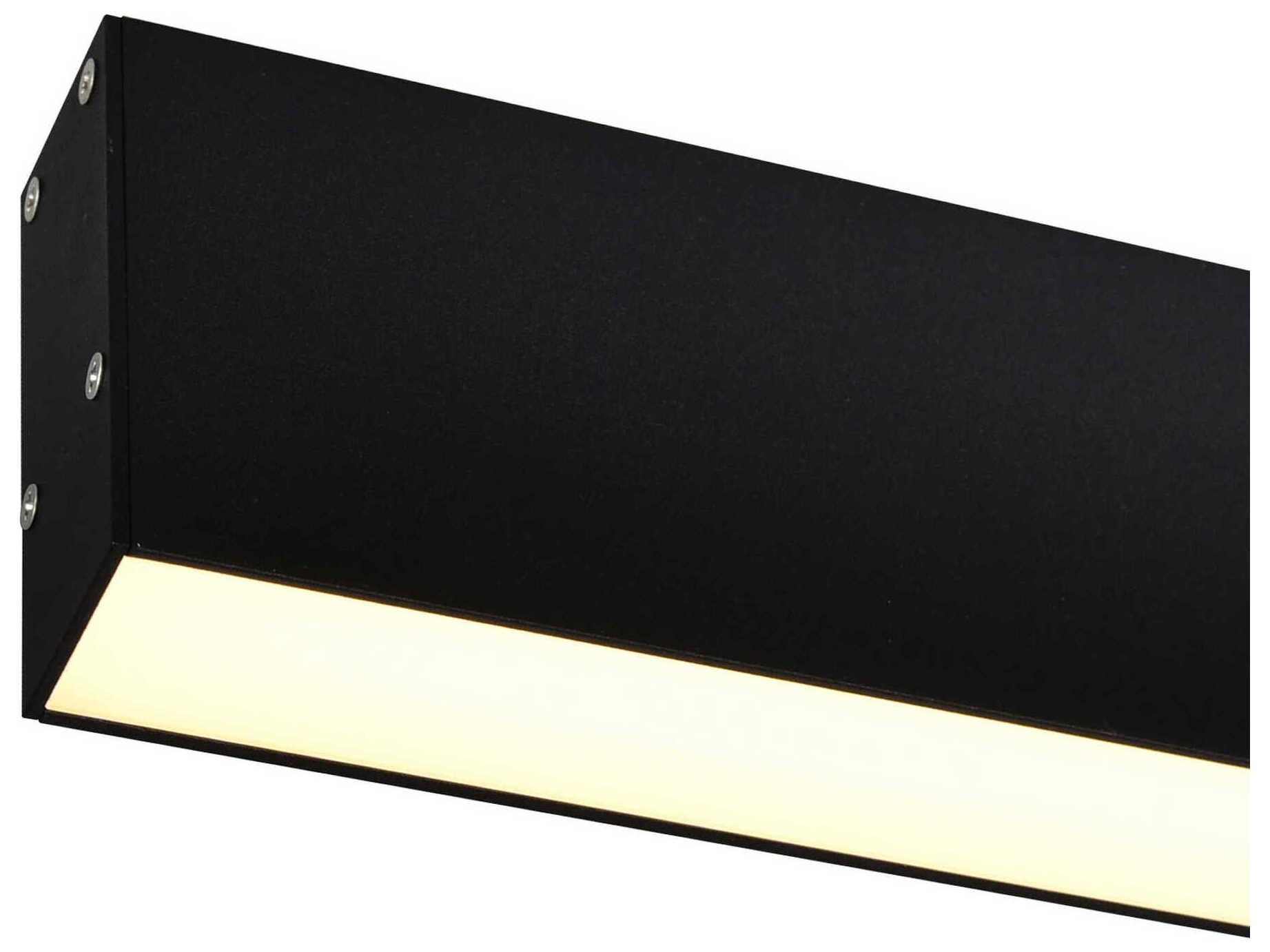 CWI Lighting Pienza Black Linear Island Pendant