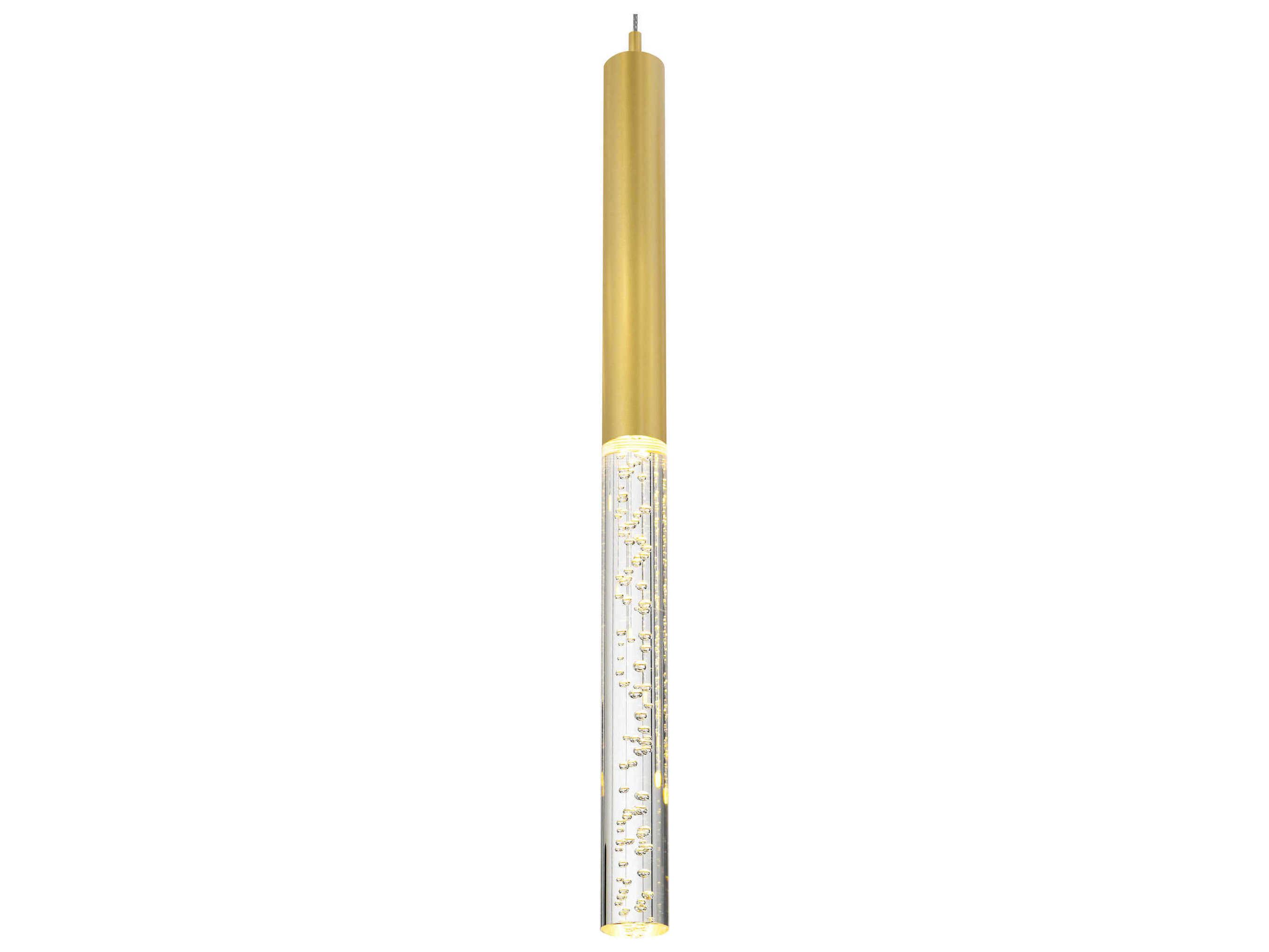 CWI Lighting Dragonswatch Satin Gold Linear Pendant