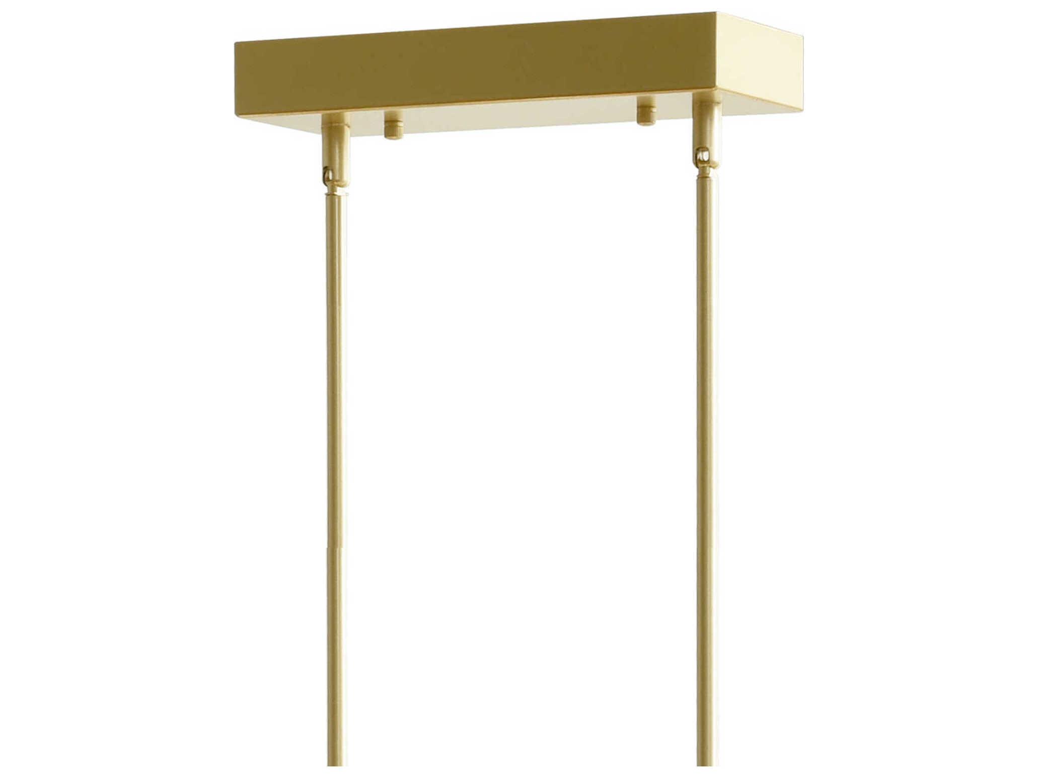 CWI Lighting Dragonswatch Satin Gold Linear Island Pendant