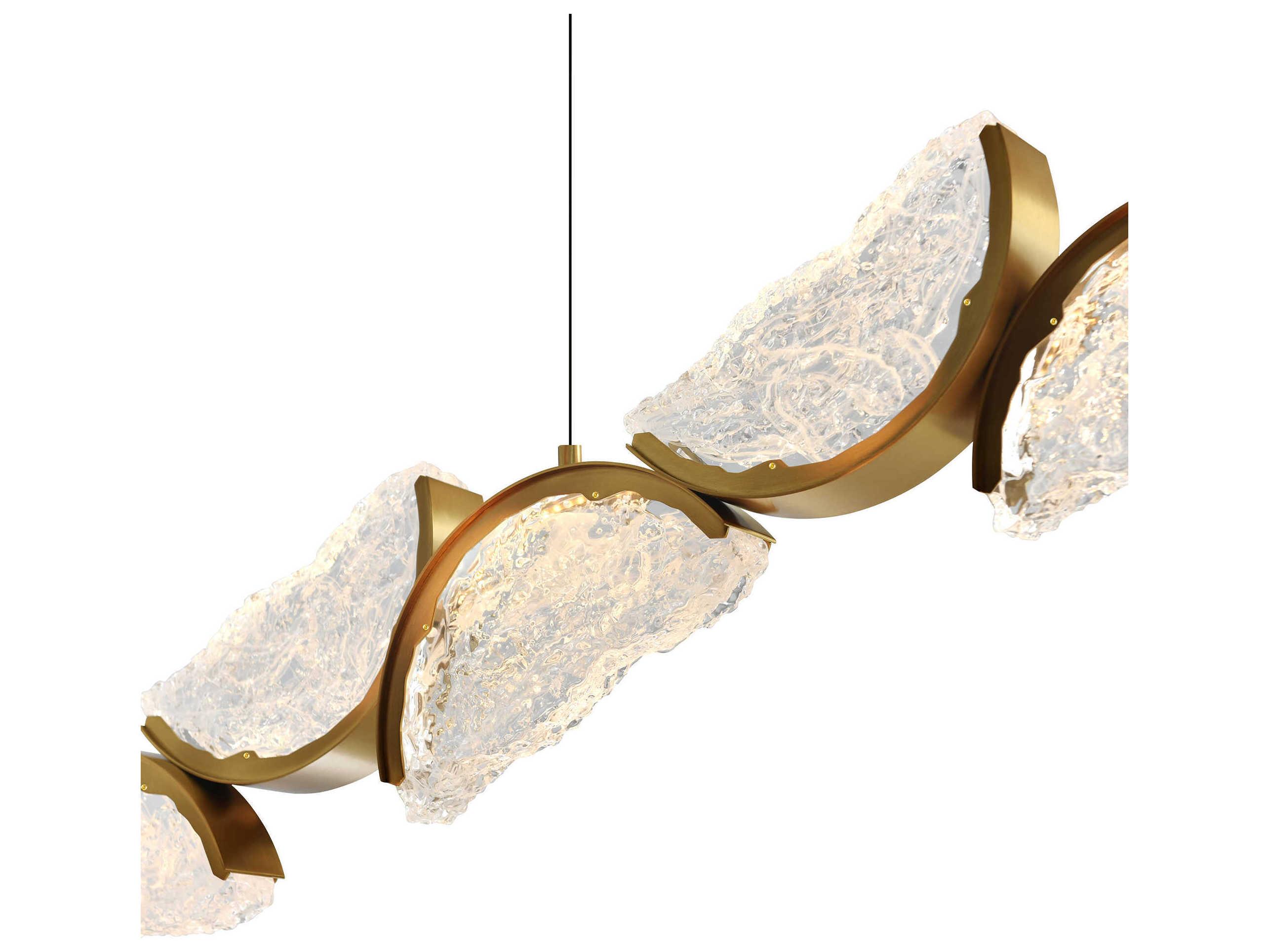 CWI Lighting Moon Brass Island Pendant