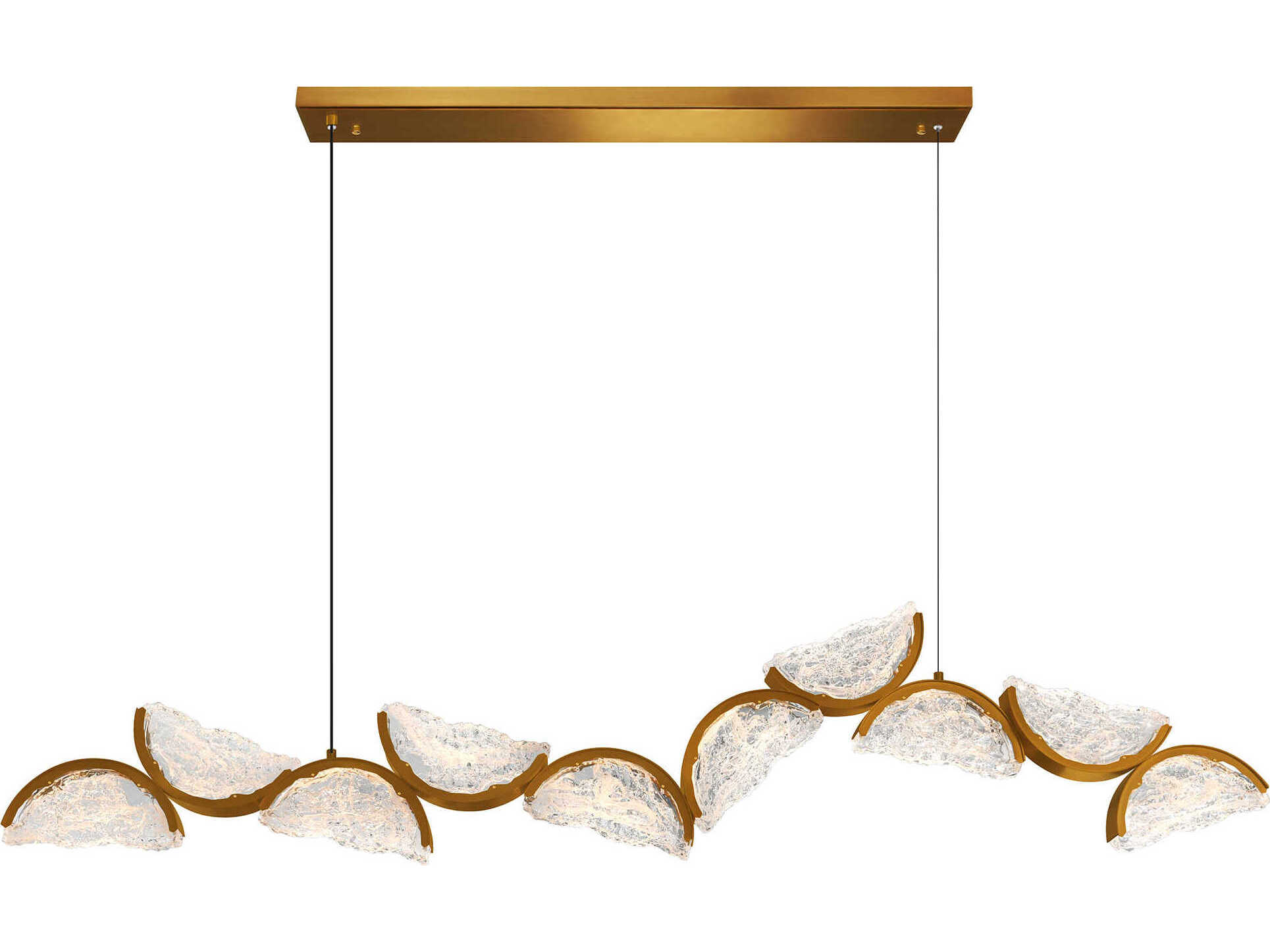 CWI Lighting Moon Brass Island Pendant