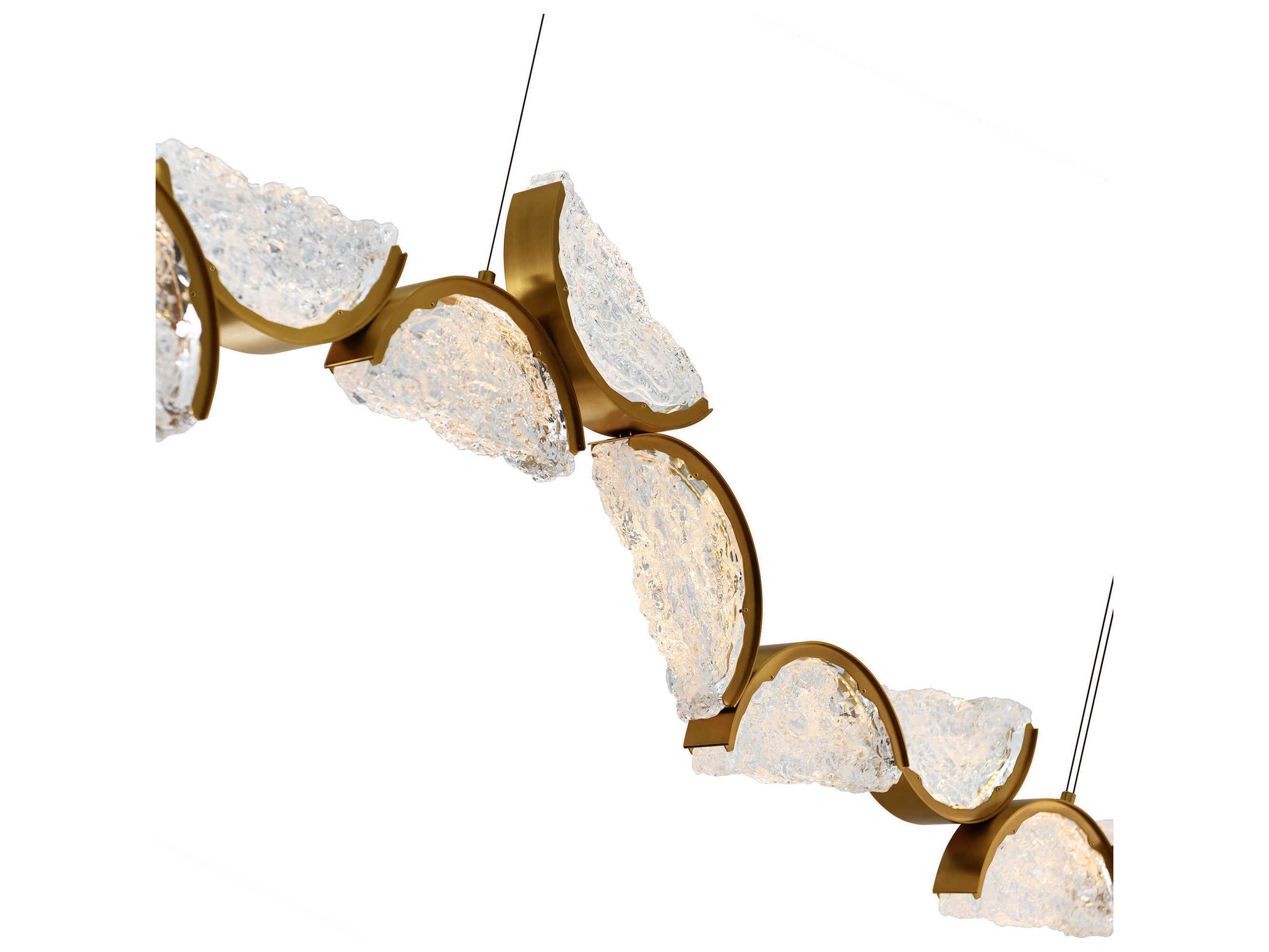 CWI Lighting Moon Brass Island Pendant