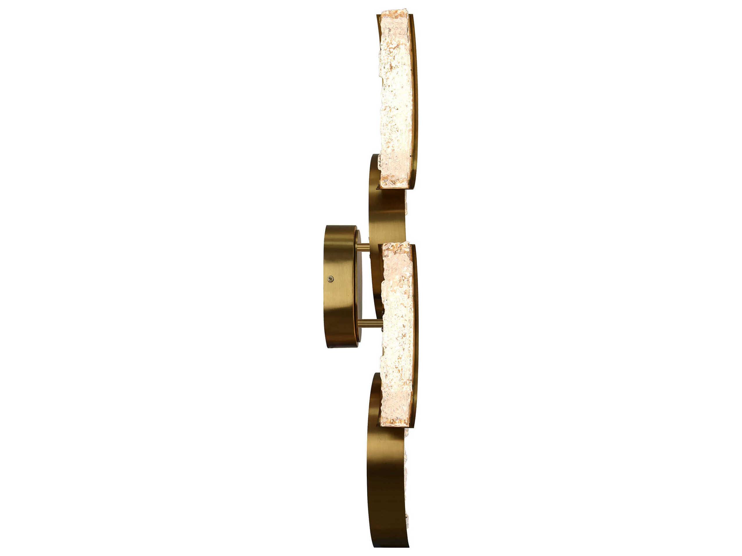 CWI Lighting Moon Brass Wall Sconce