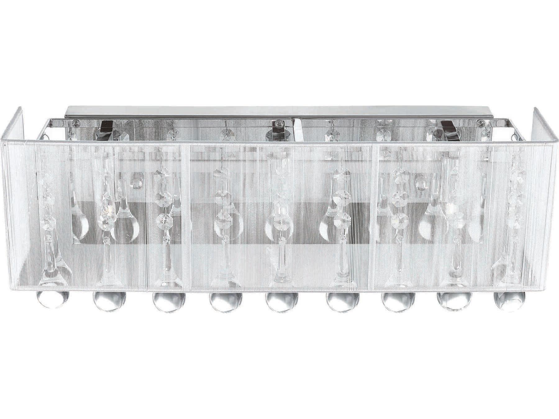 CWI Lighting Water Drop 3-Light Chrome Vanity Light